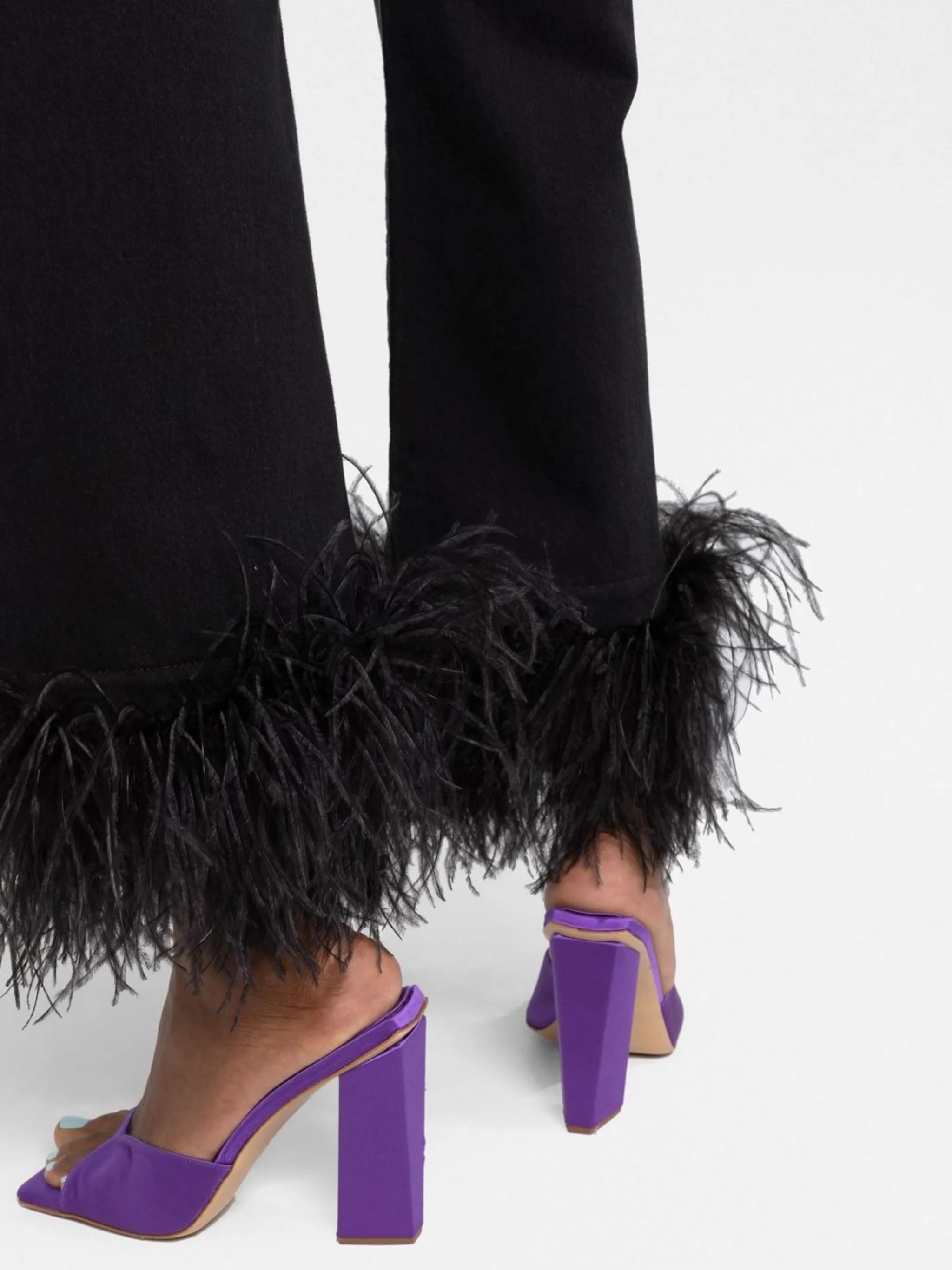 embroidered-feathers jeans