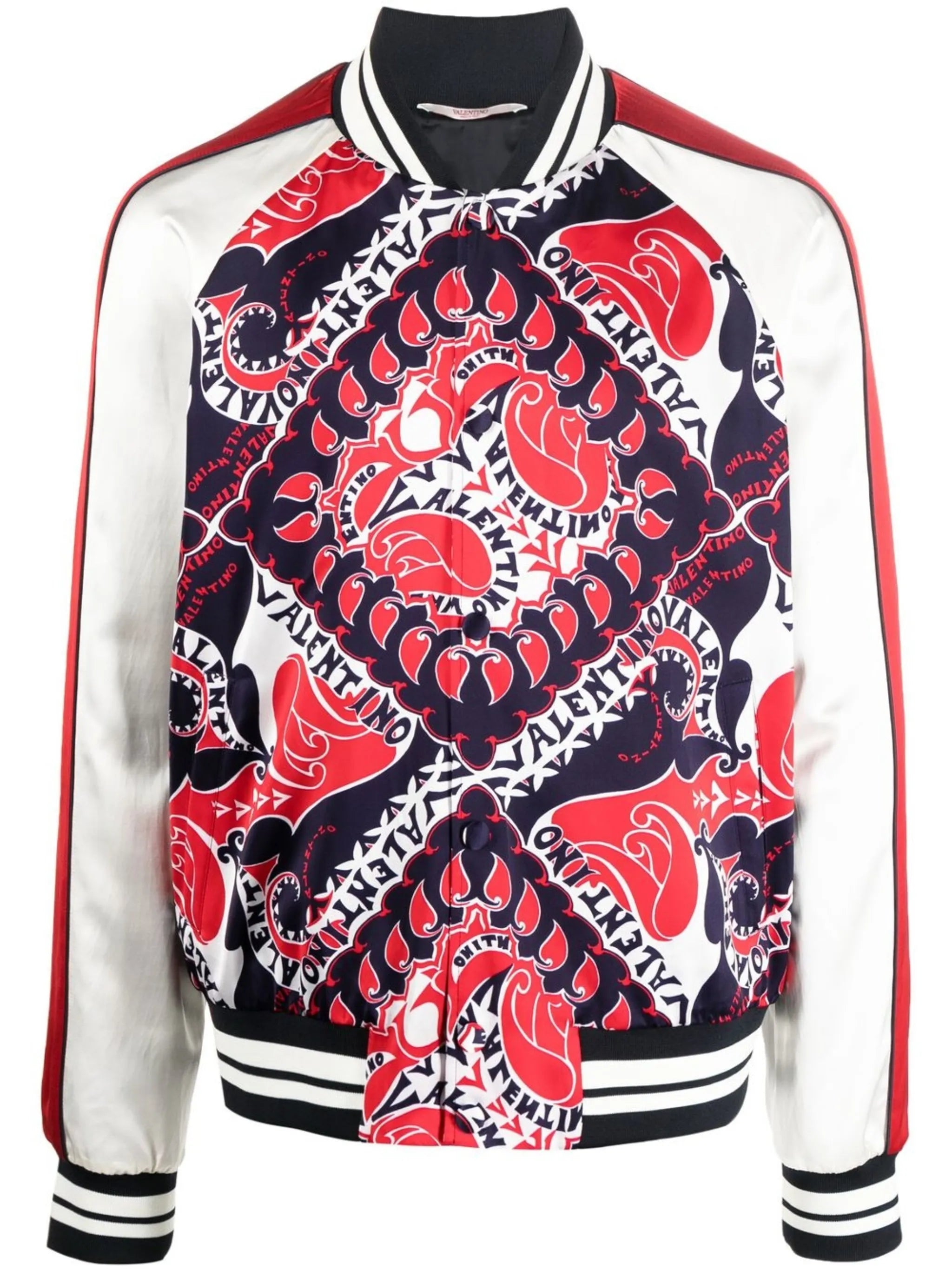 bandana-print bomber jacket