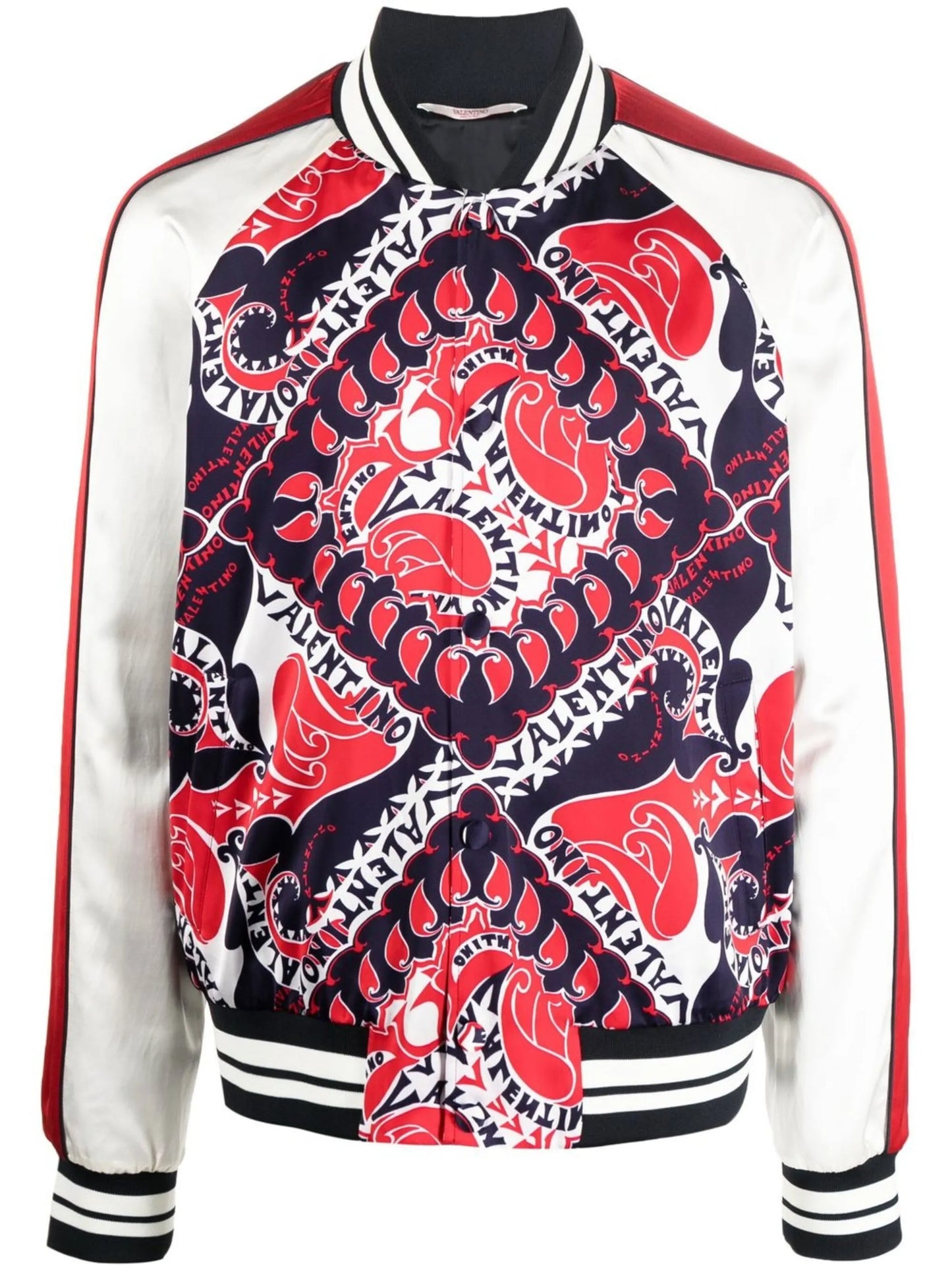 bandana-print bomber jacket