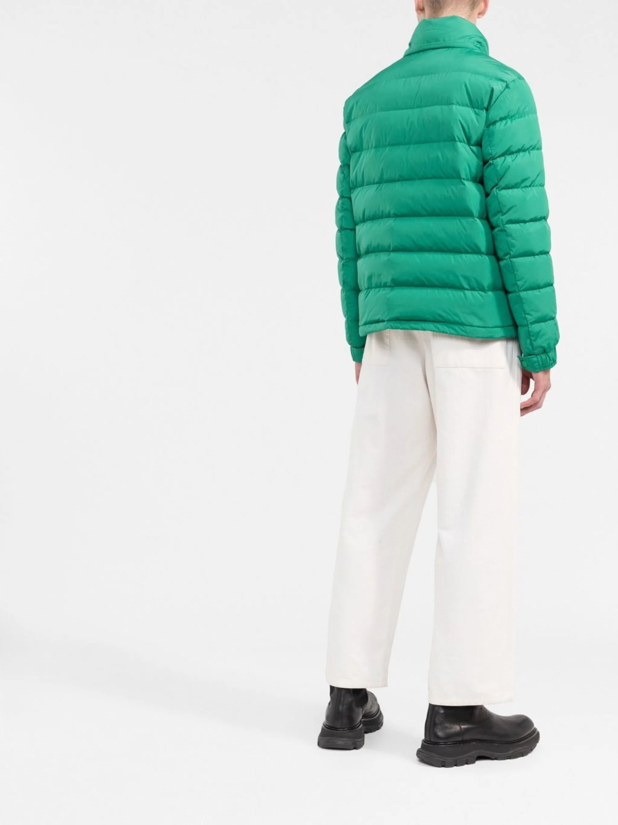 logo-patch puffer jacket