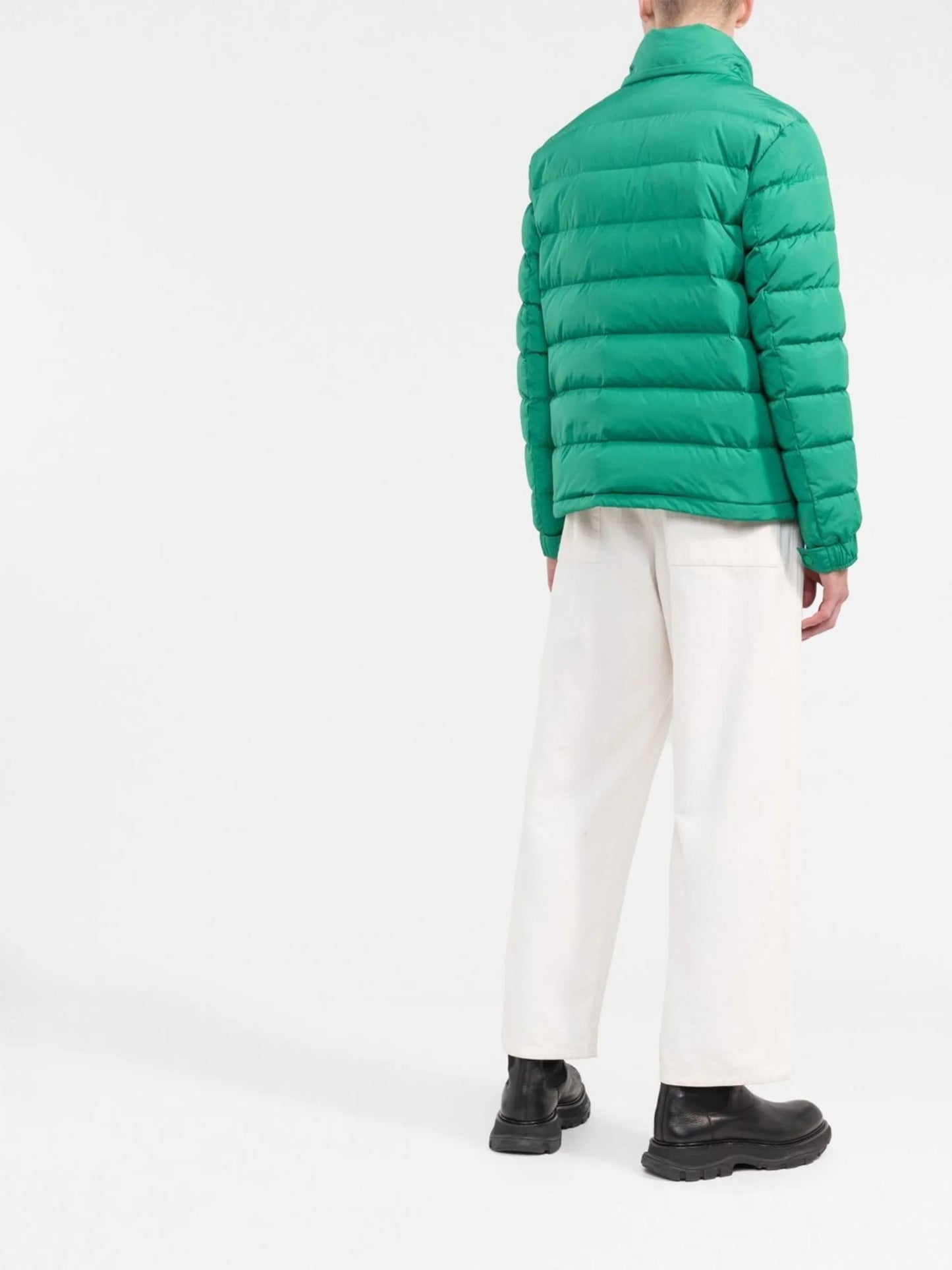 logo-patch puffer jacket