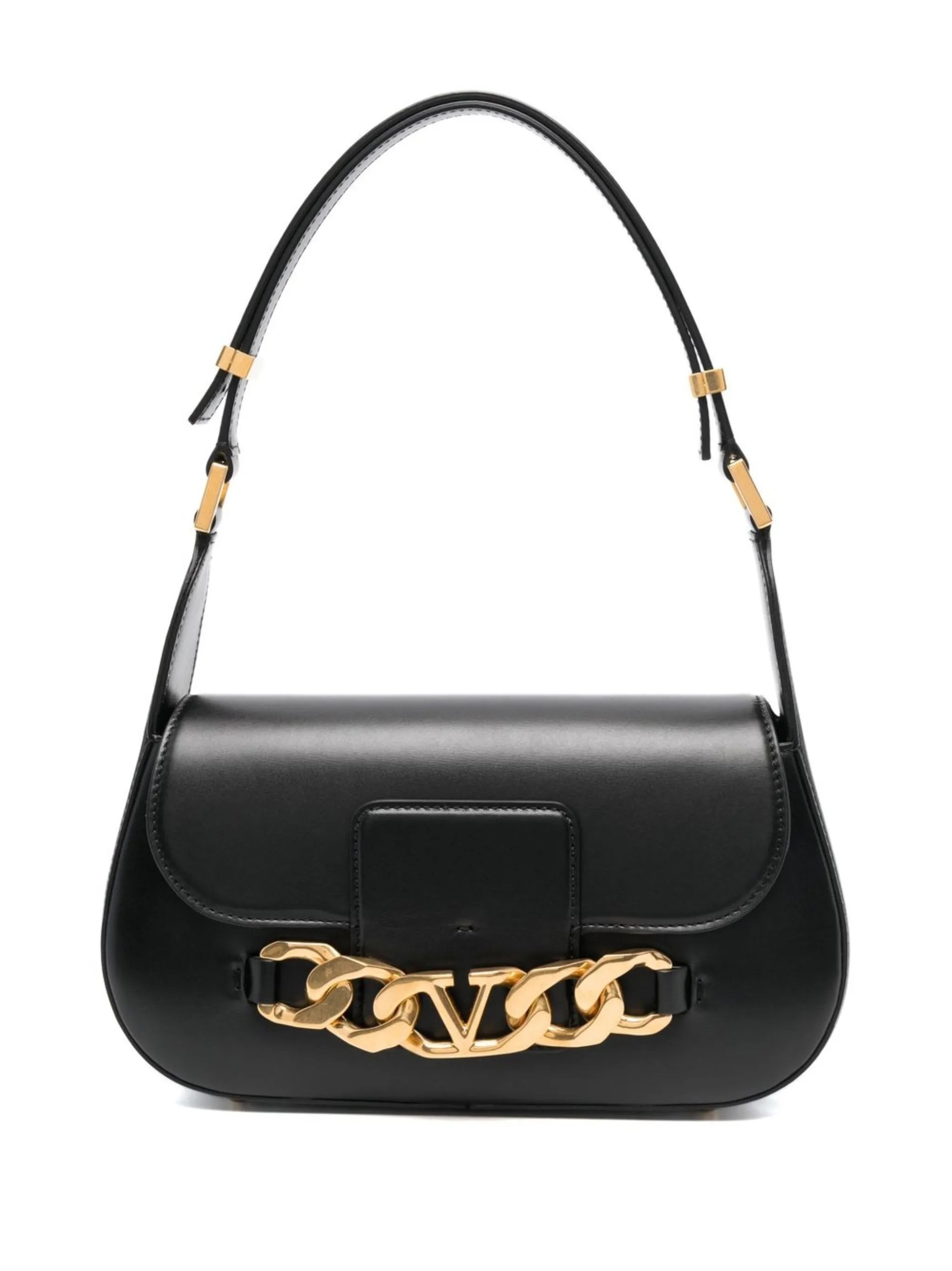 VLogo leather bag