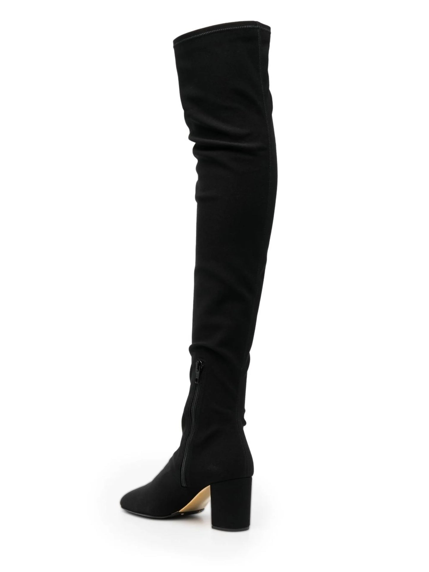 logo-embroidered over-the-knee boots