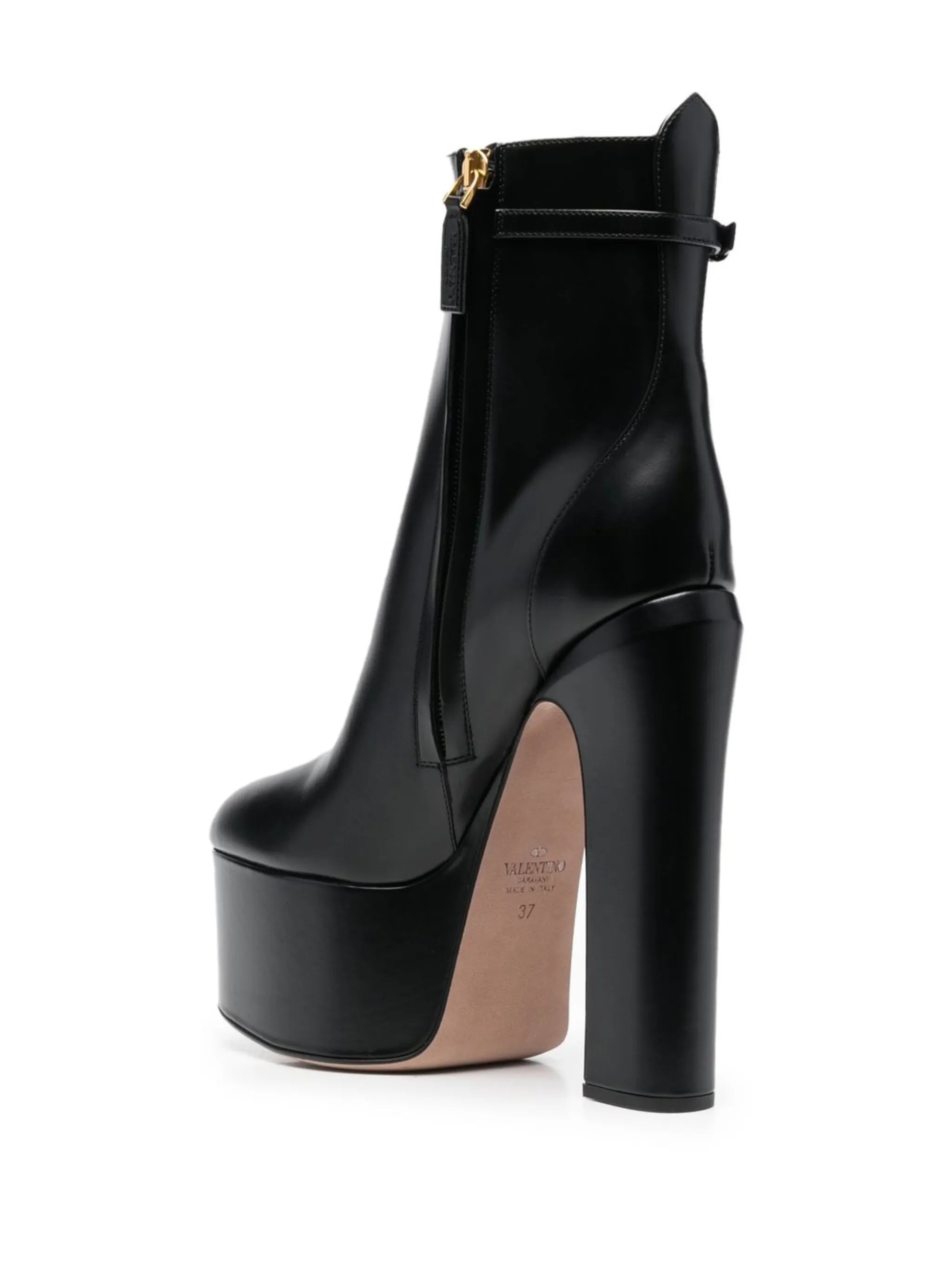155mm Tan-Go platform ankle boots