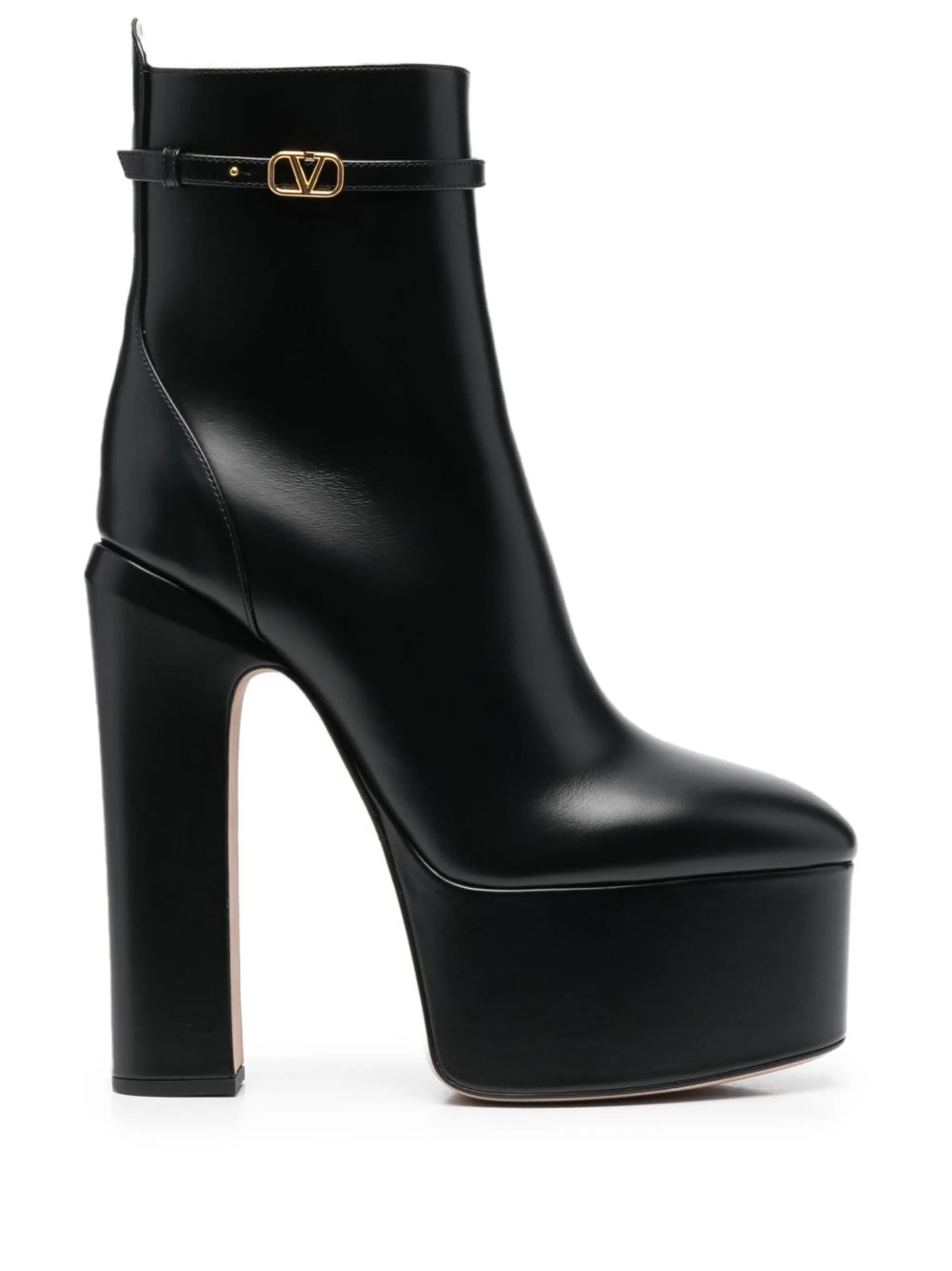 155mm Tan-Go platform ankle boots