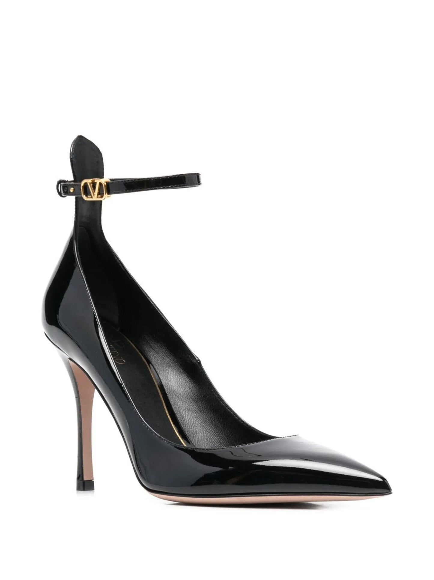 100mm Tan-Go leather pumps