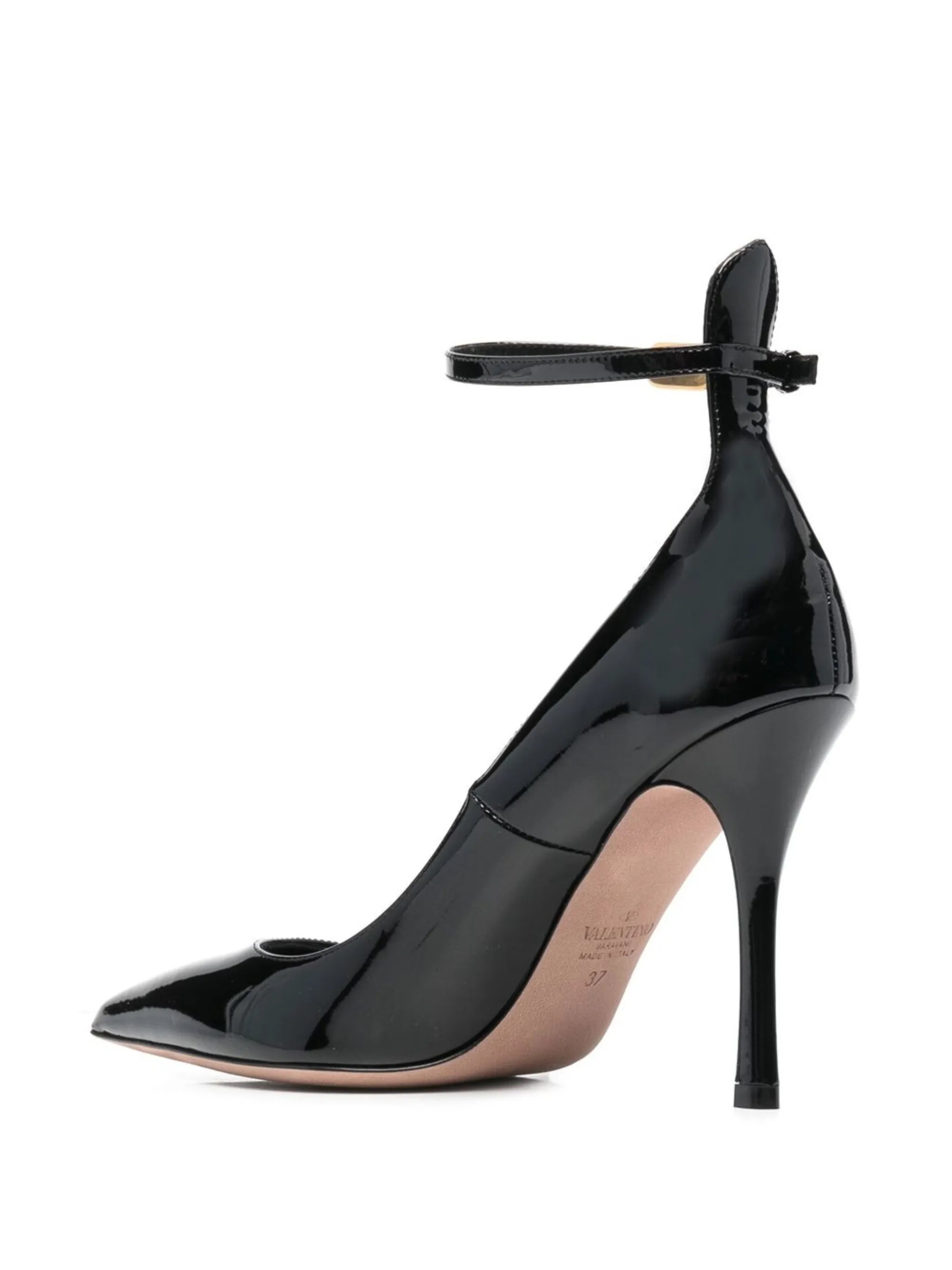 100mm Tan-Go leather pumps
