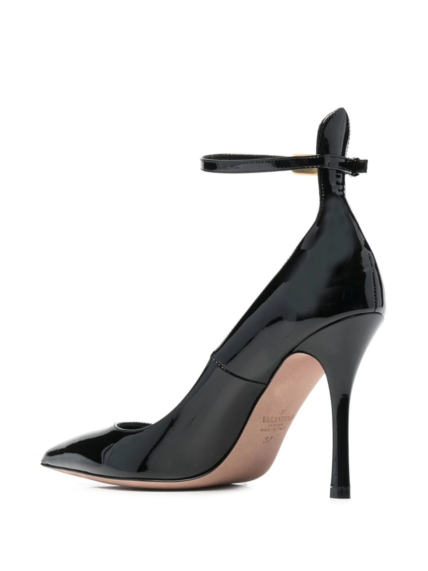 100mm Tan-Go leather pumps
