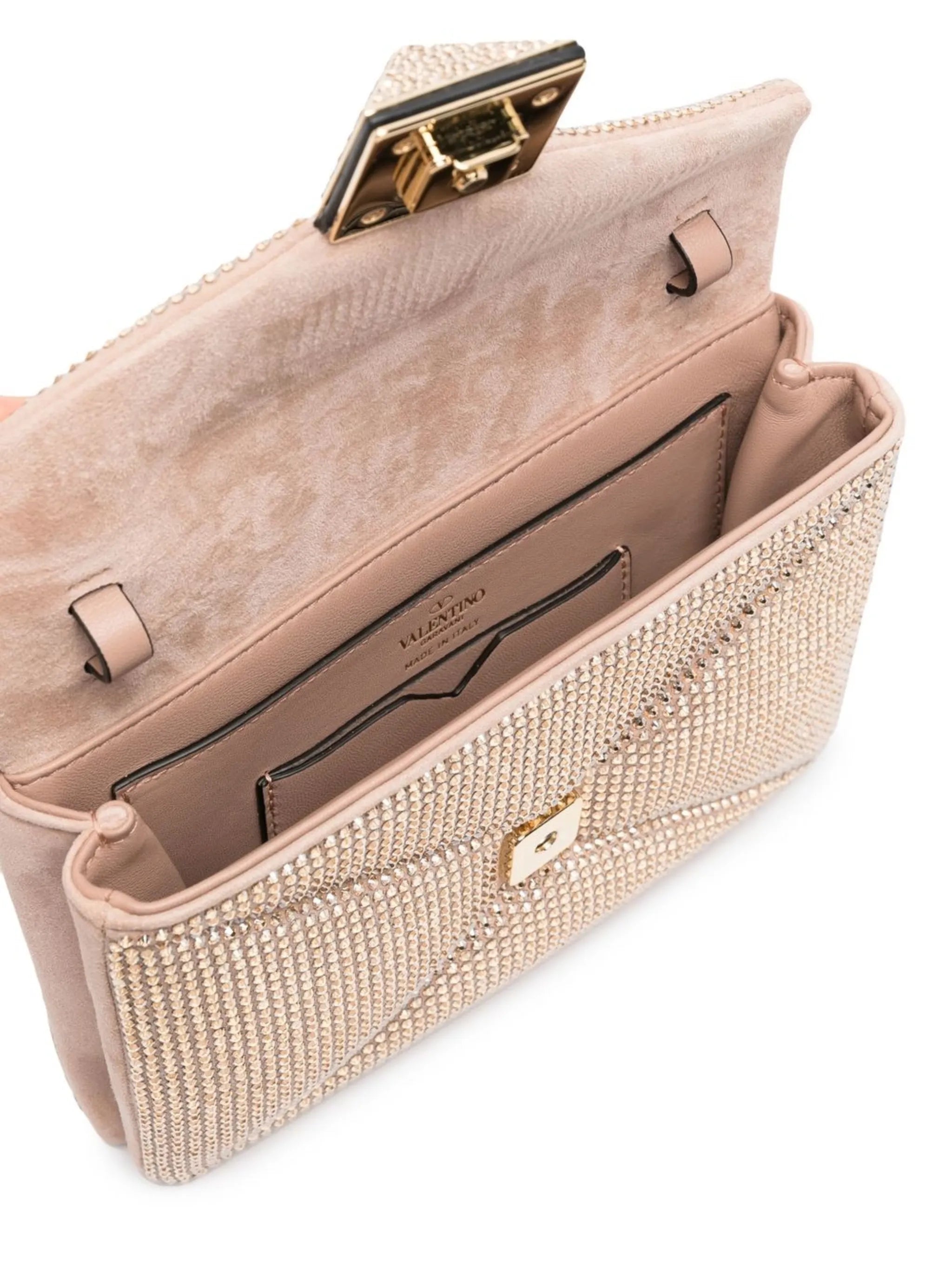 One Stud crystal-embellished shoulder bag