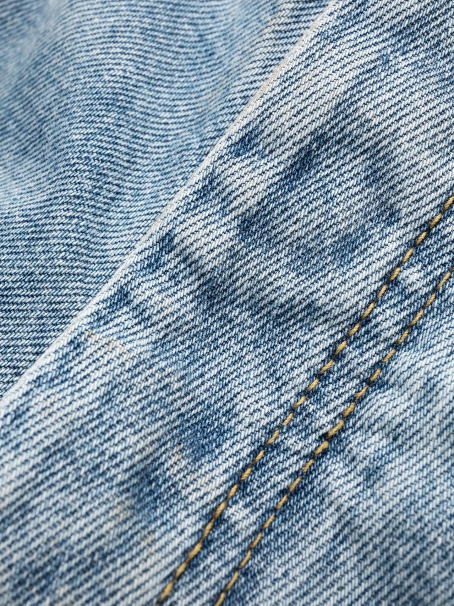 faded-effect straight-leg jeans