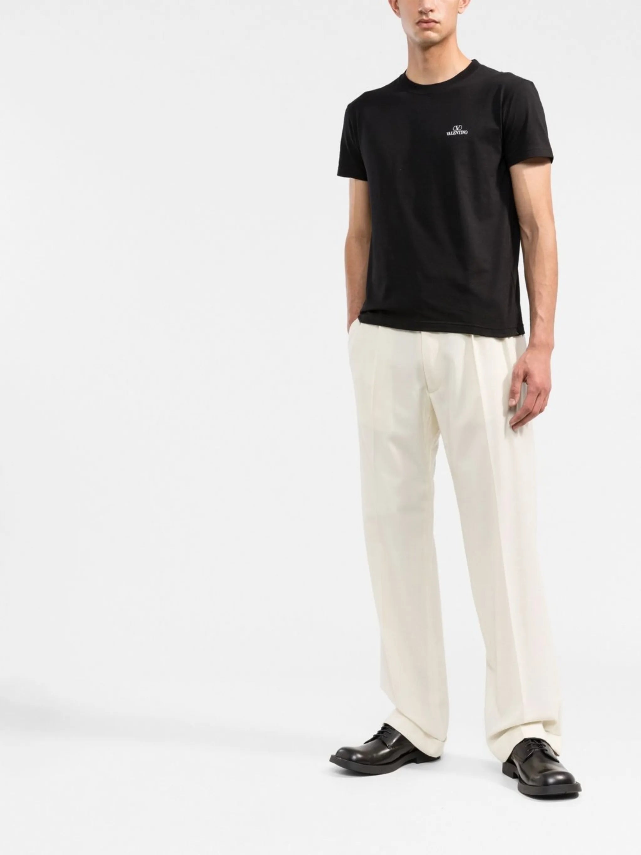 VLogo-print T-shirt
