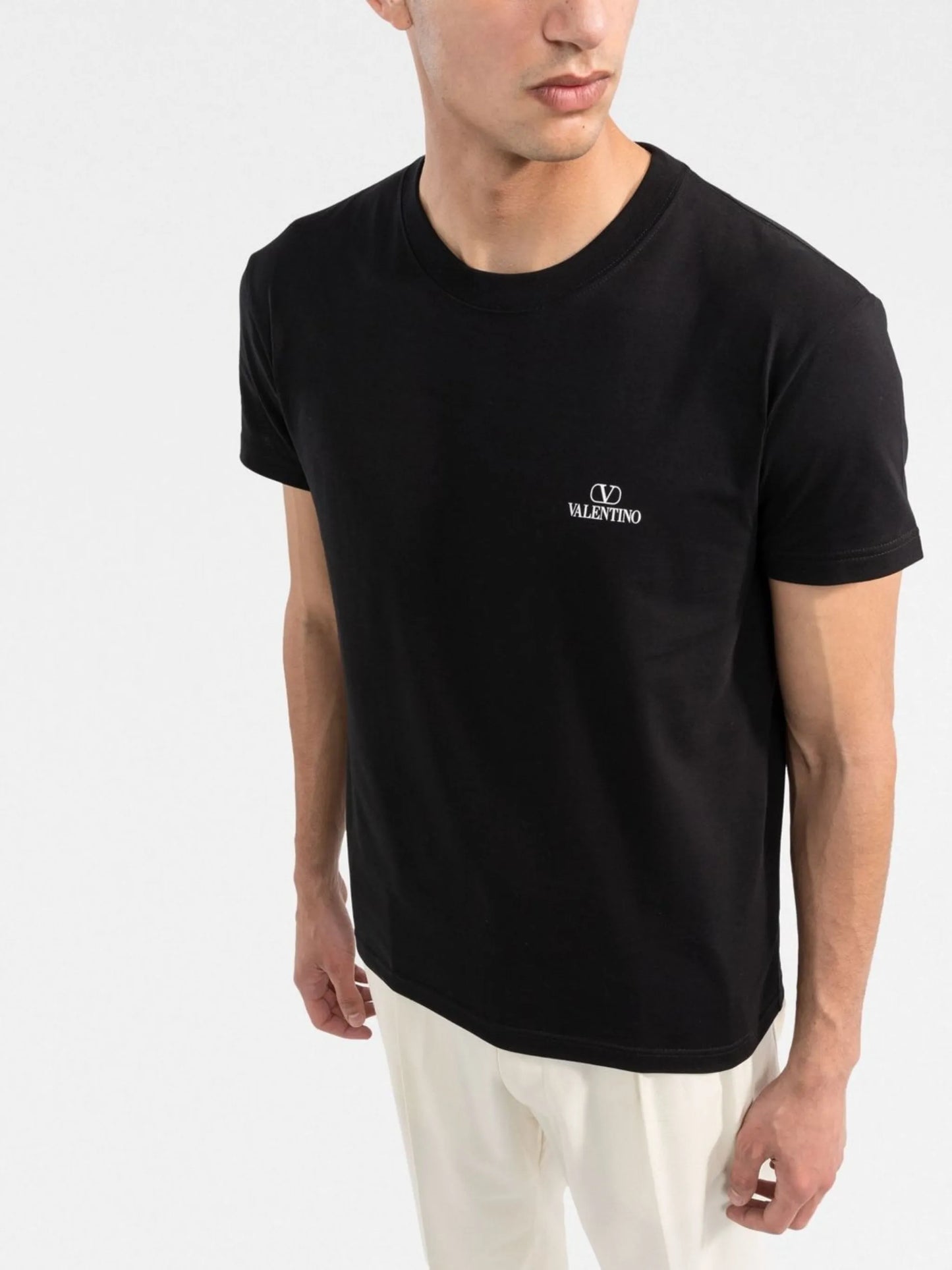 VLogo-print T-shirt