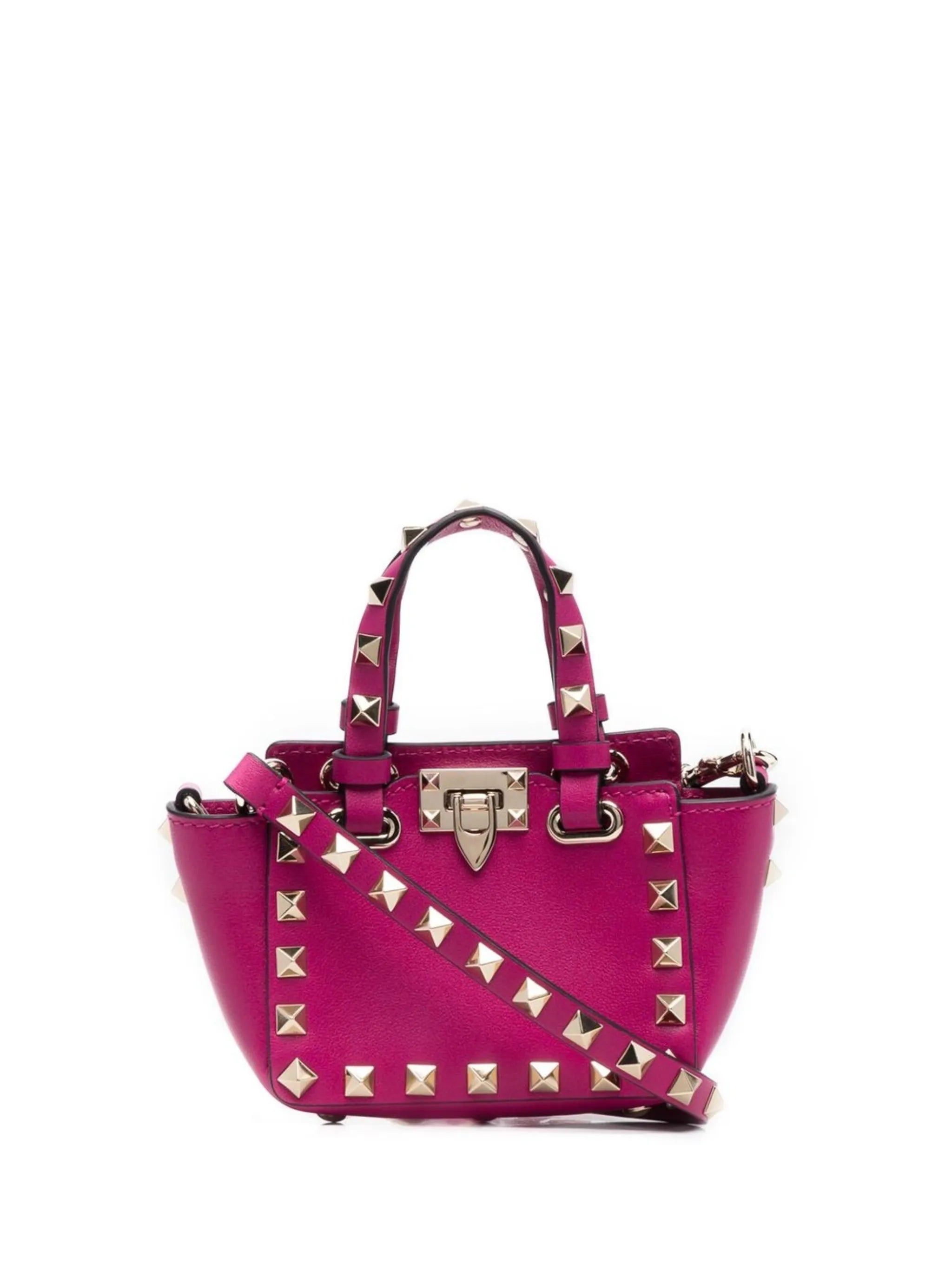 Rockstud leather mini bag