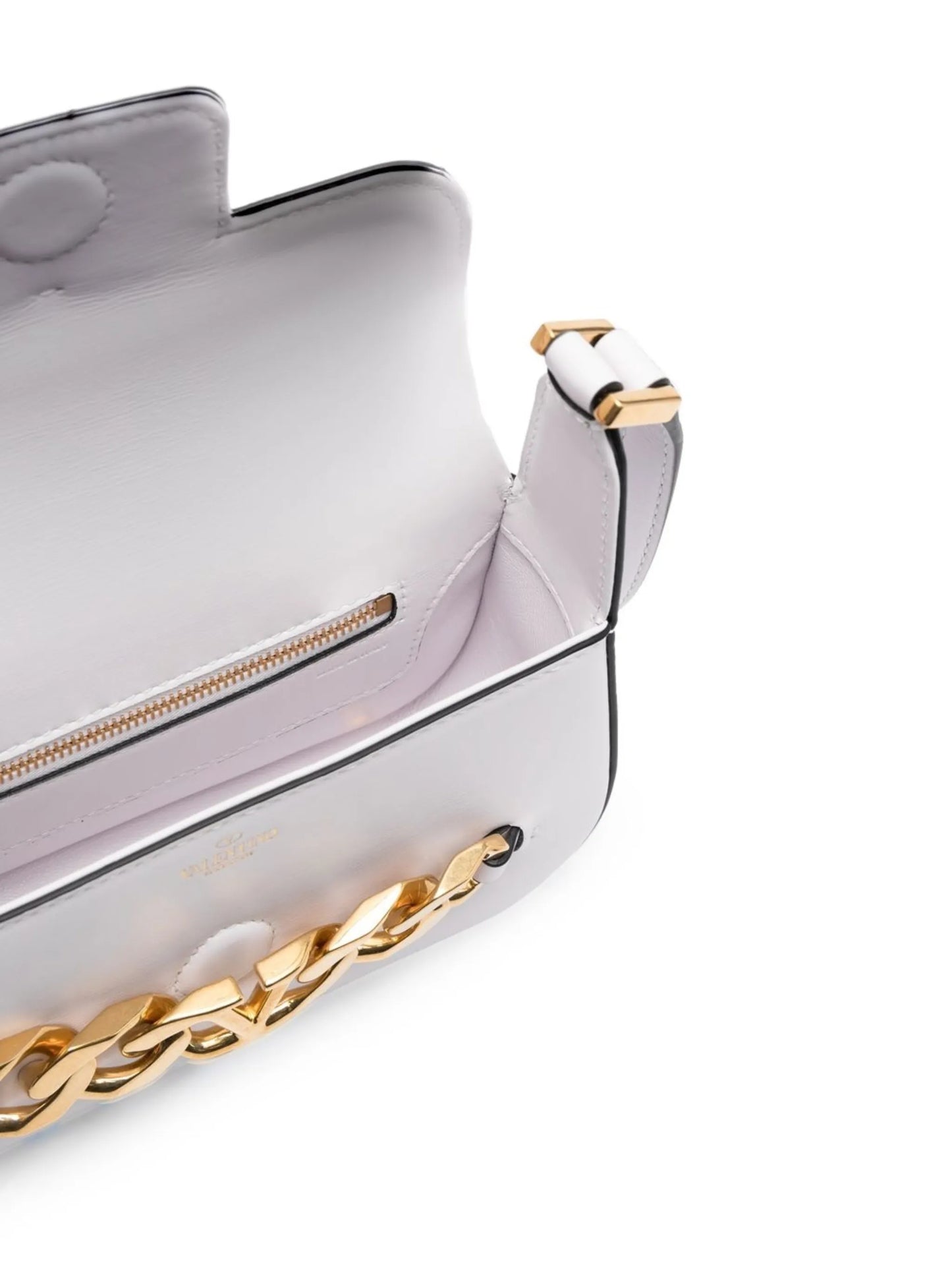 VLogo leather crossbody bag