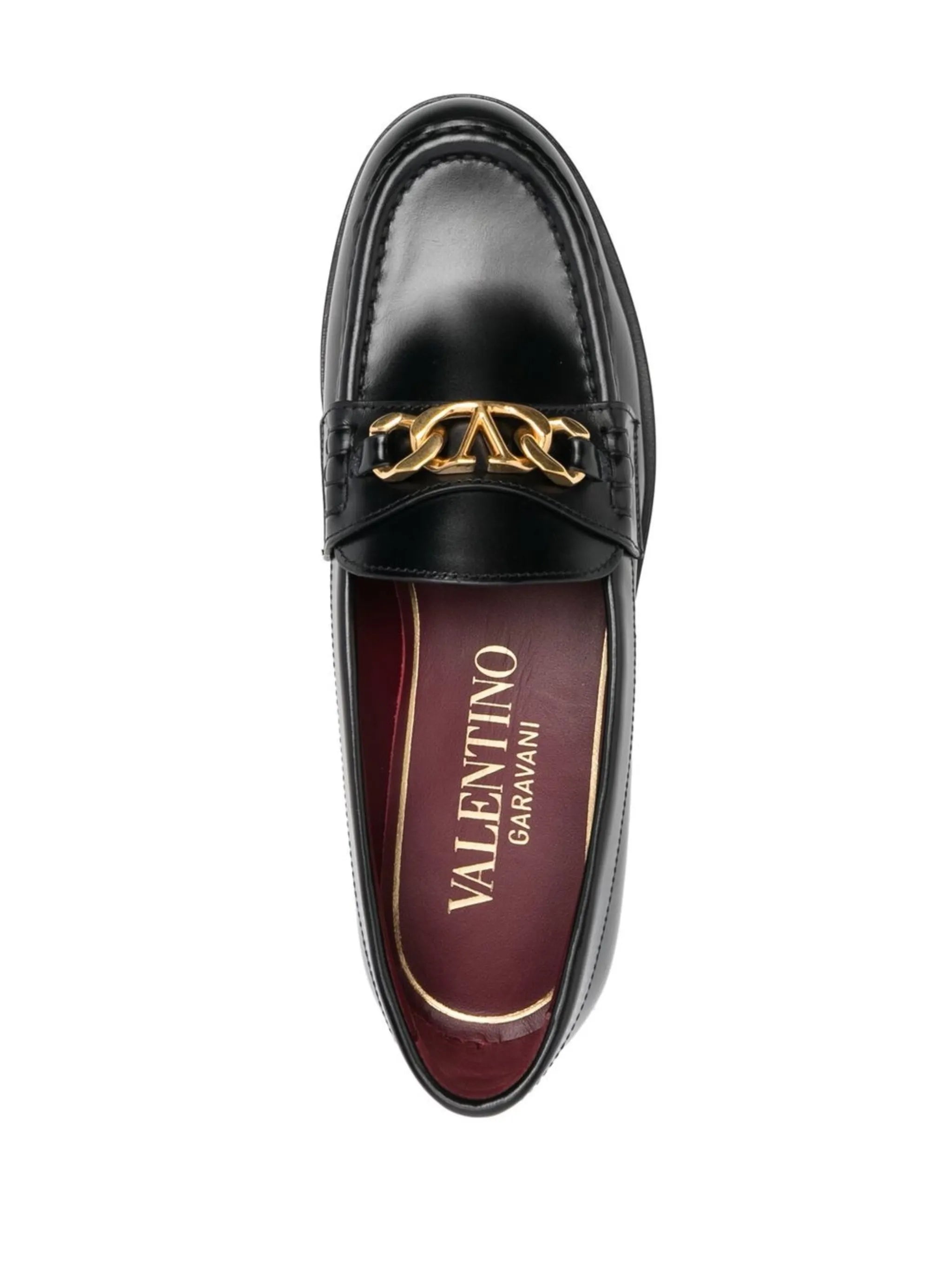 VCHAIN leather loafers