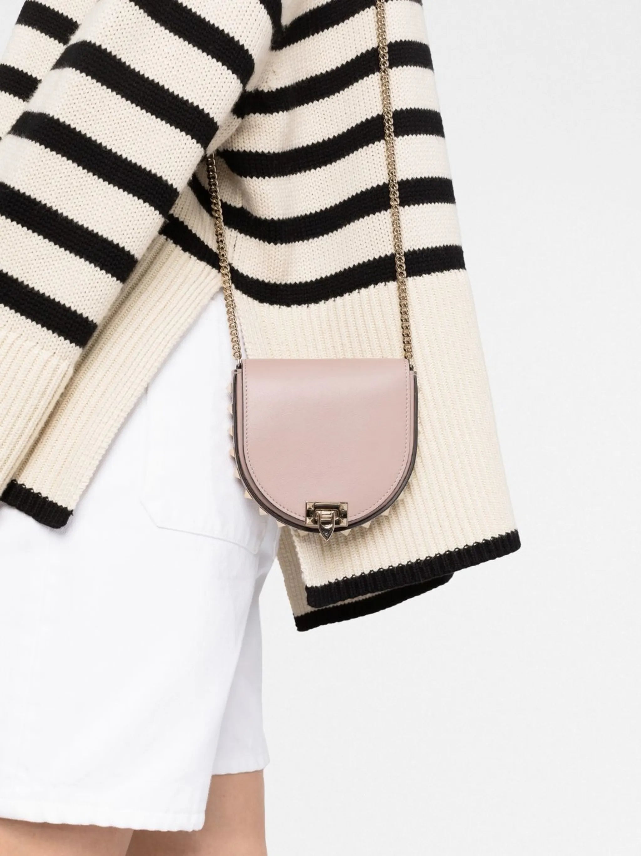 Rockstud mini leather bag