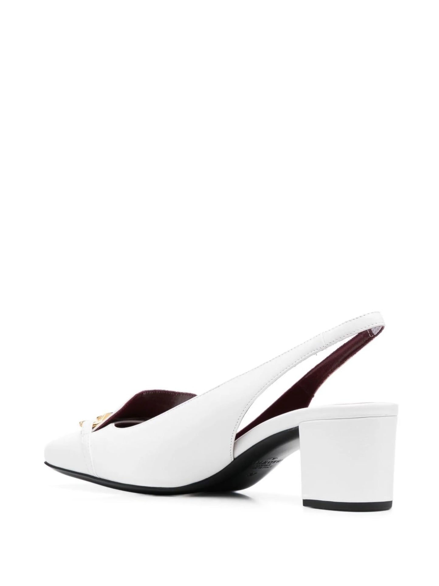VLogo Chain 50mm slingback pumps