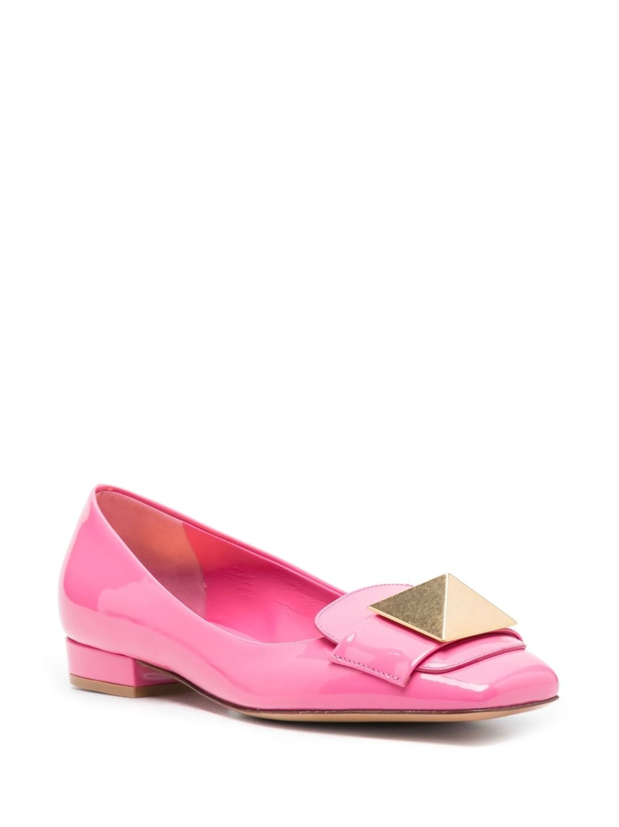 One Stud patent leather ballerina shoes