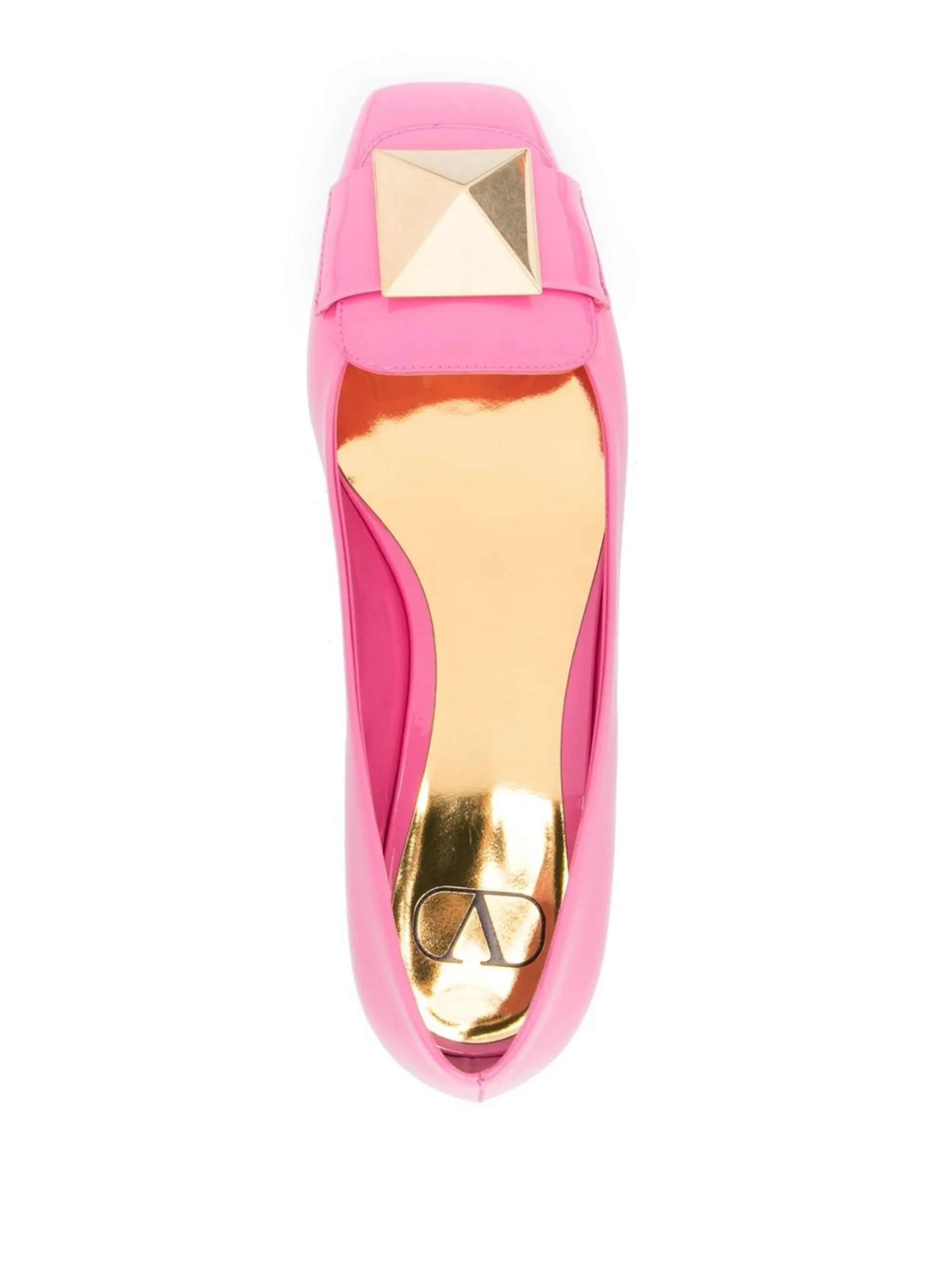 One Stud patent leather ballerina shoes