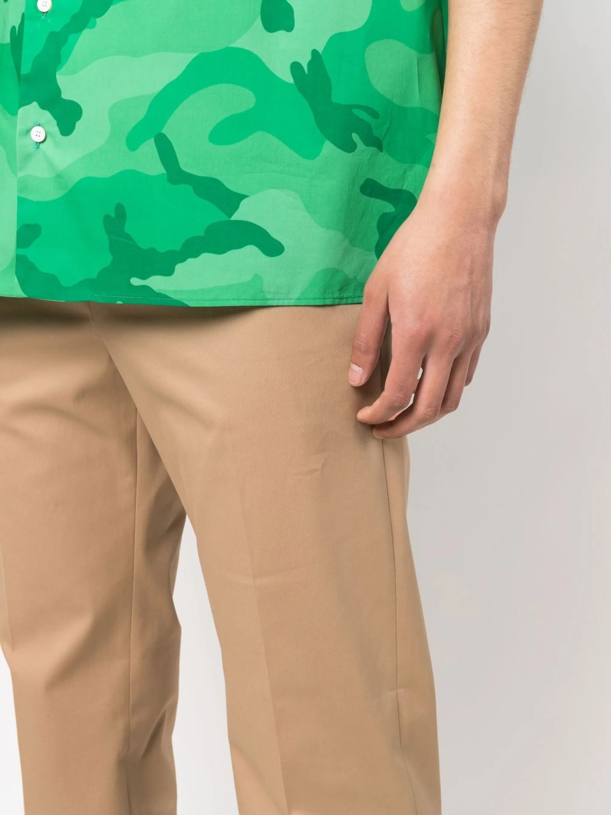 pressed-crease cotton chinos