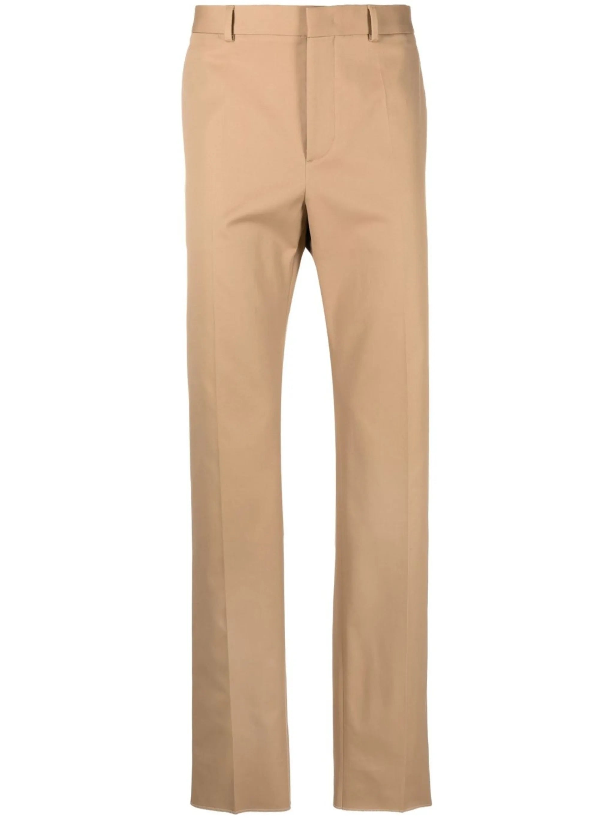 pressed-crease cotton chinos