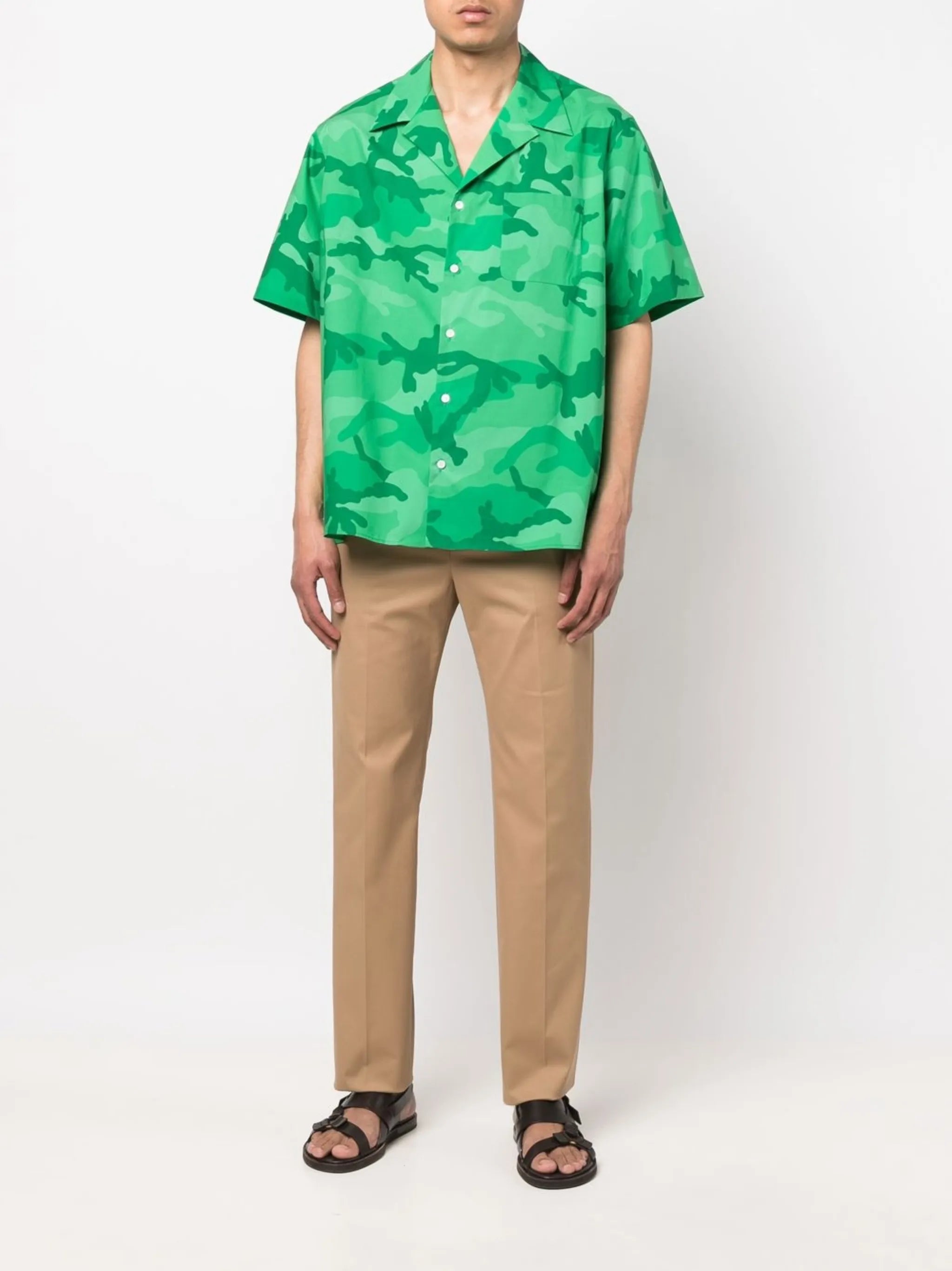 pressed-crease cotton chinos