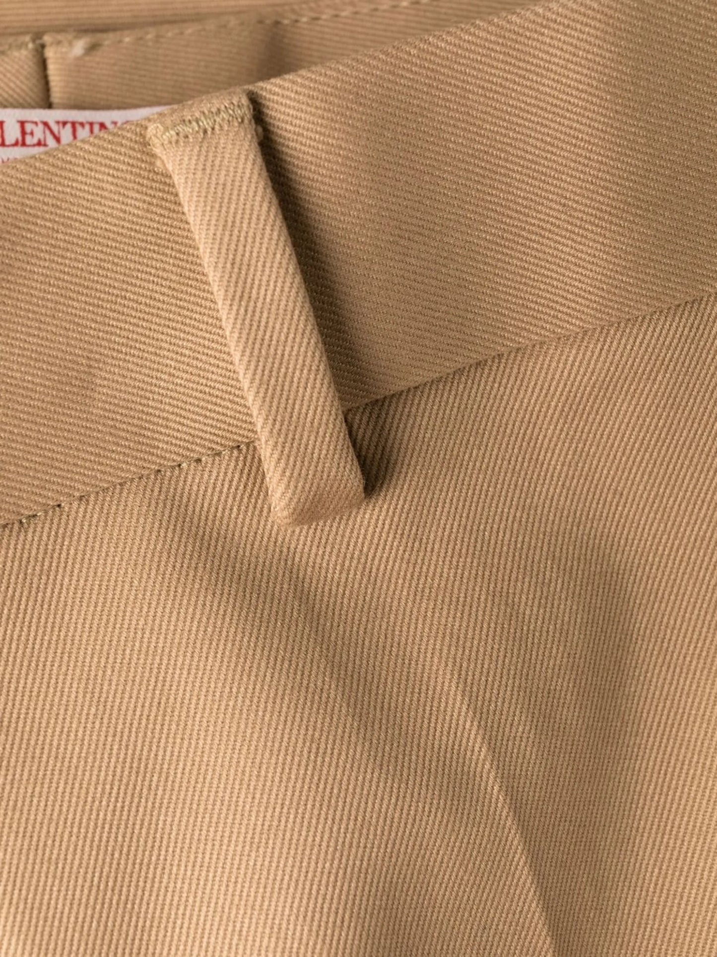 pressed-crease cotton chinos