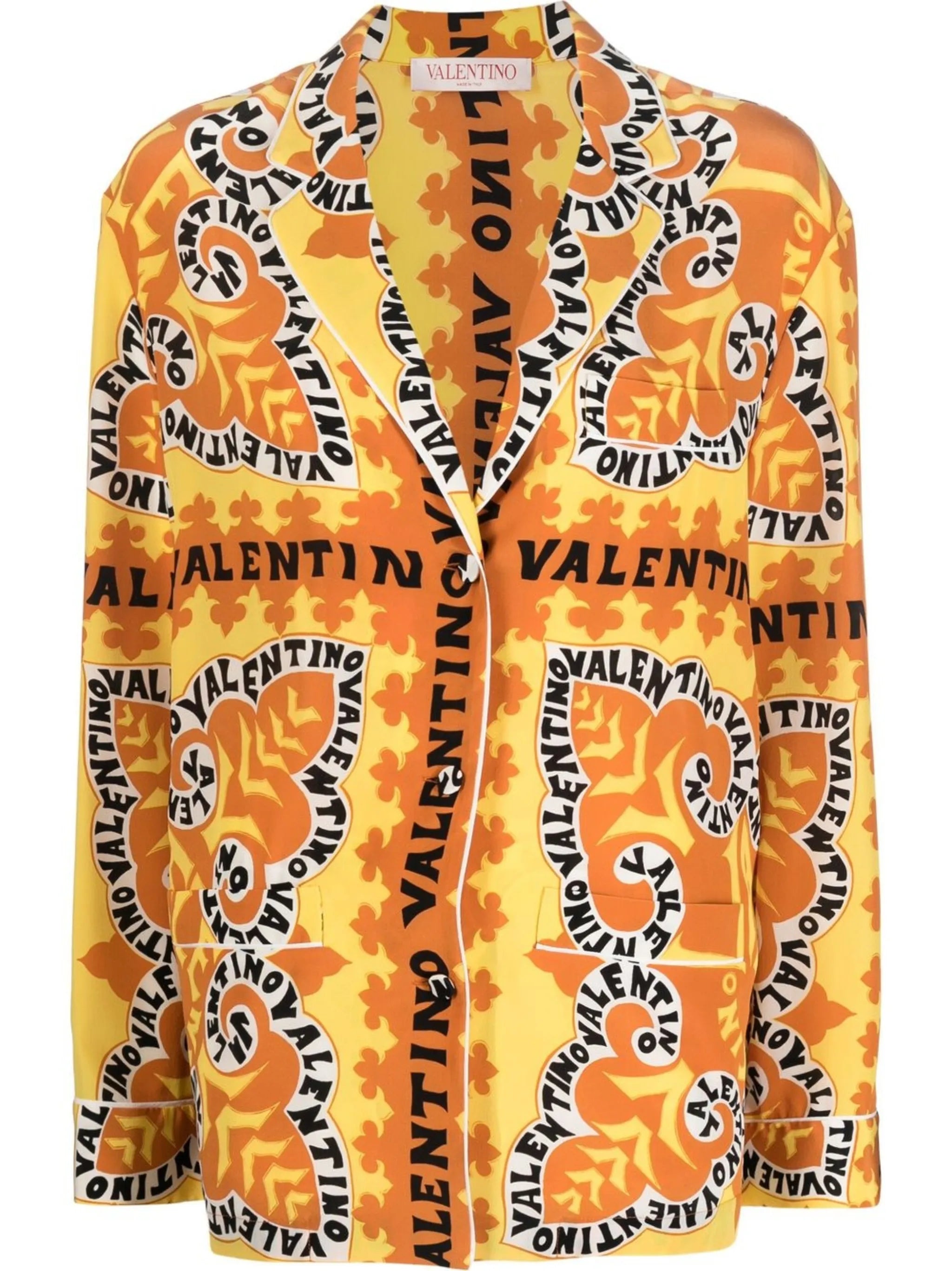 abstract logo-print shirt