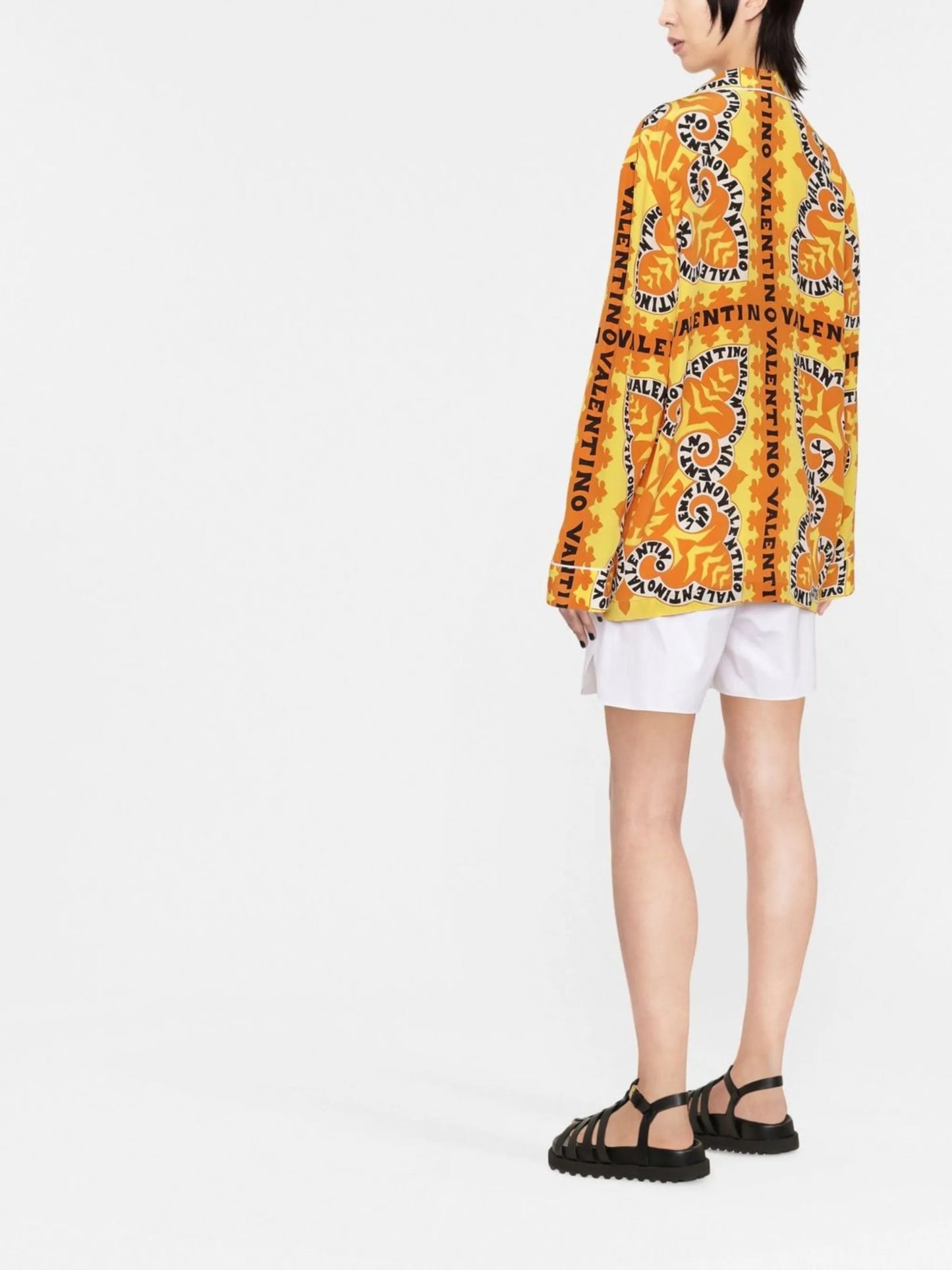 abstract logo-print shirt