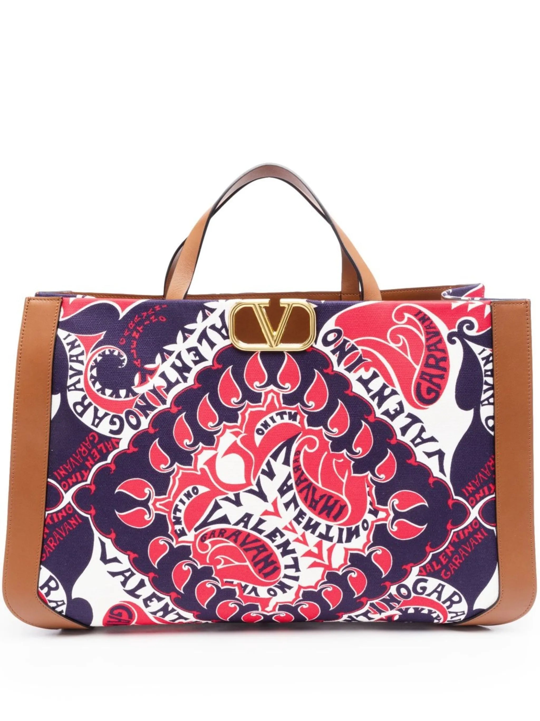 VLogo Signature bandana-print tote bag
