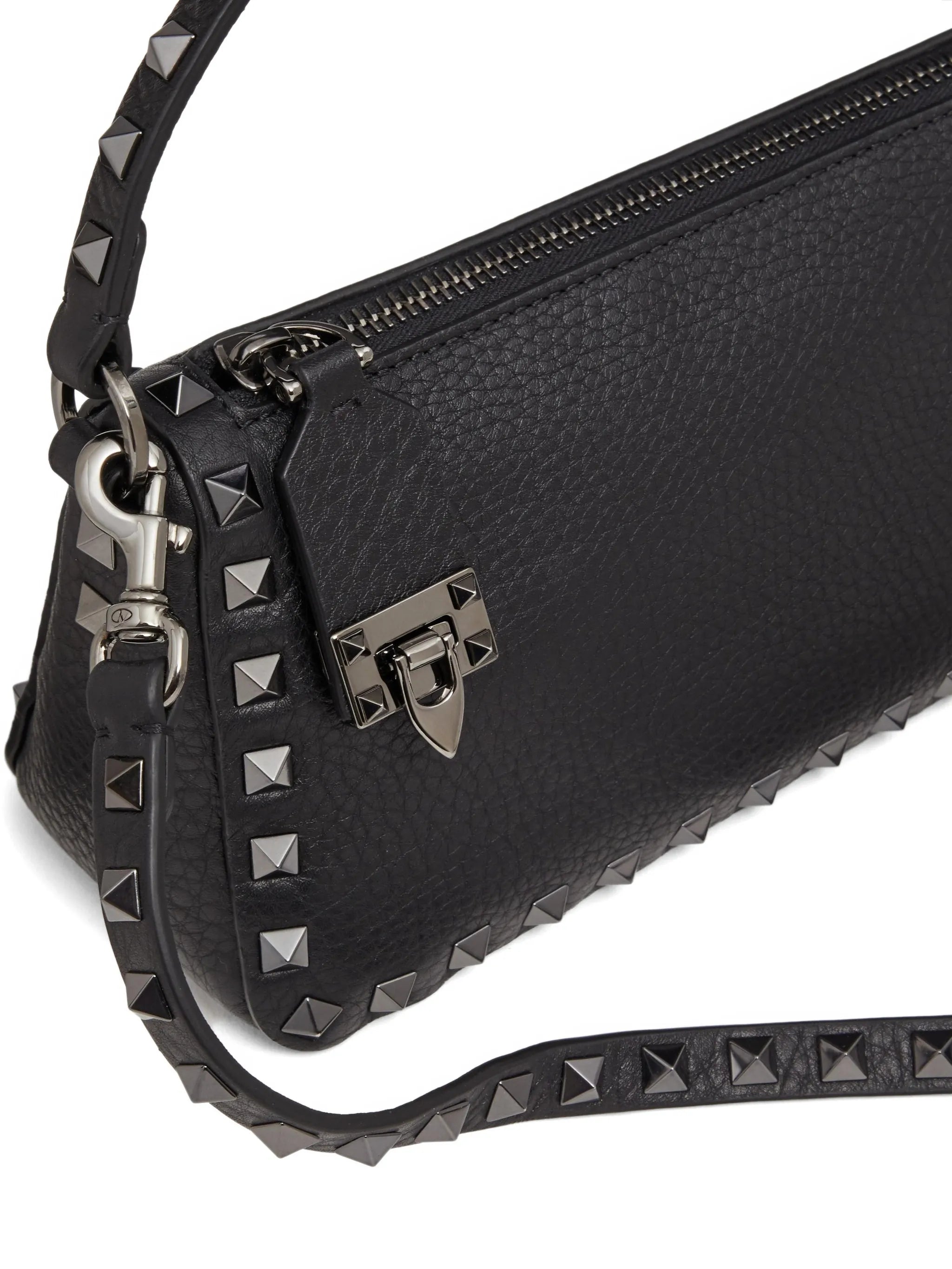 small Rockstud leather crossbody bag