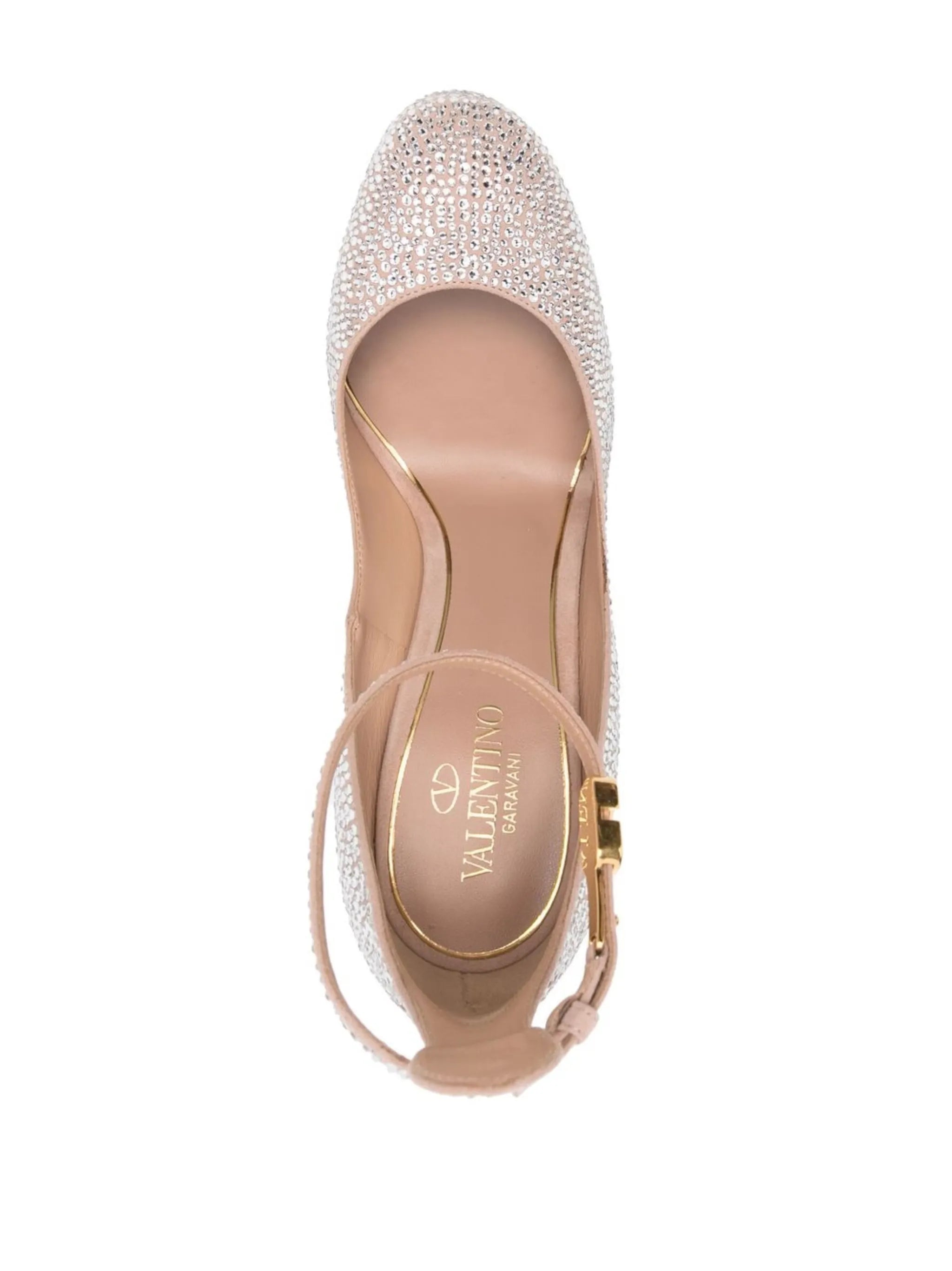 155mm Tan-Go embellished pumps