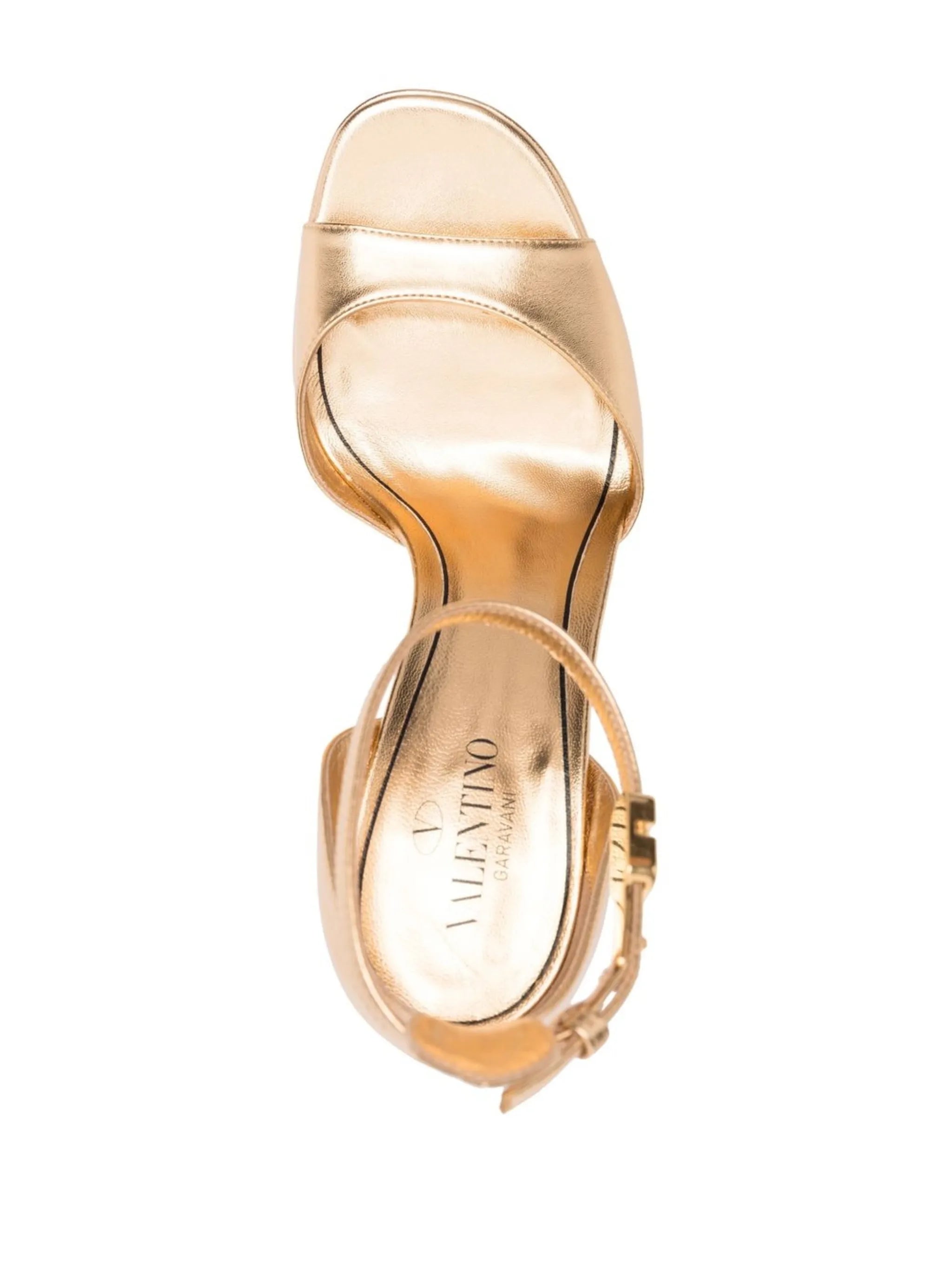 160mm leather platform sandals