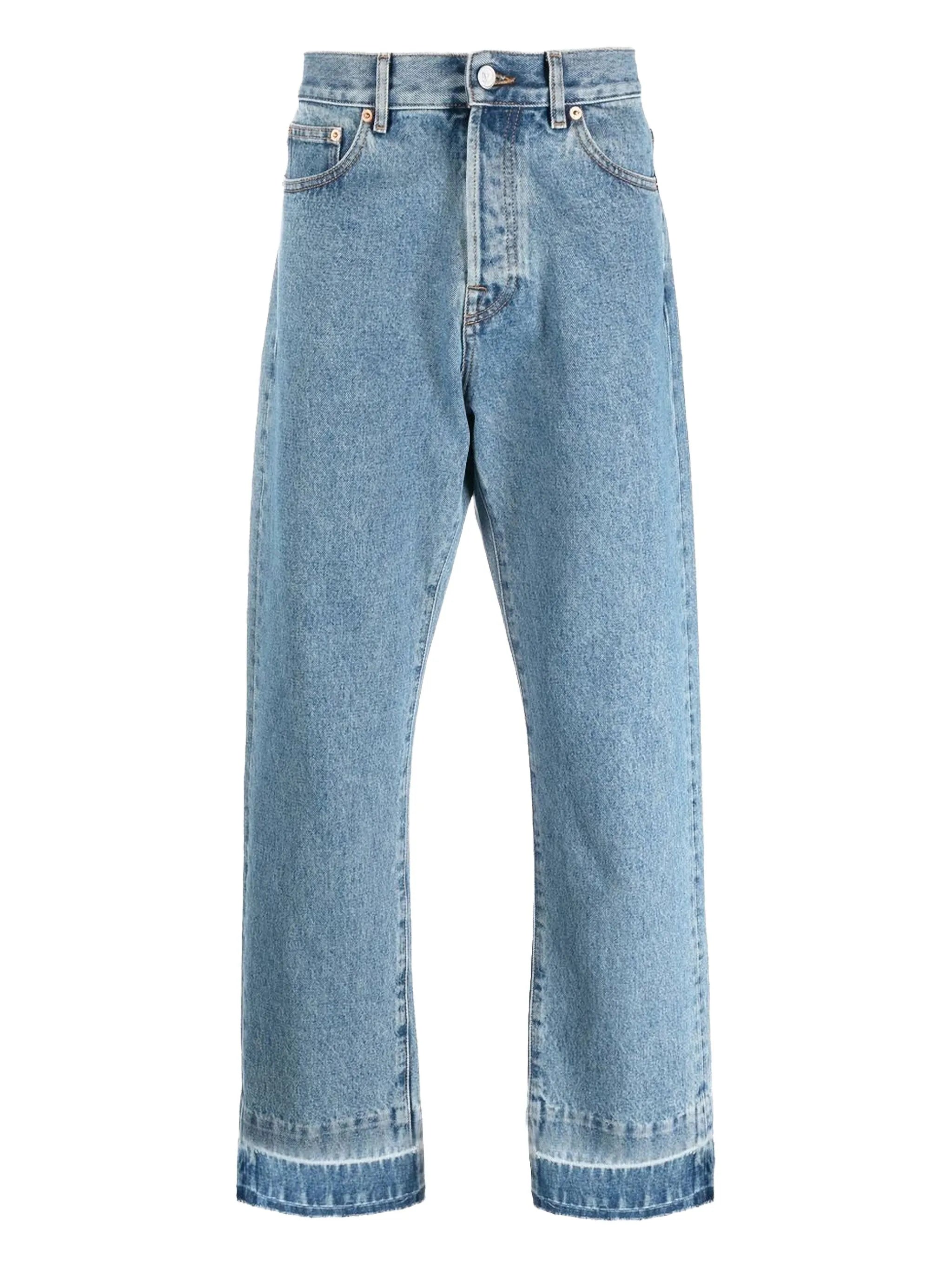 VLogo straight-leg jeans