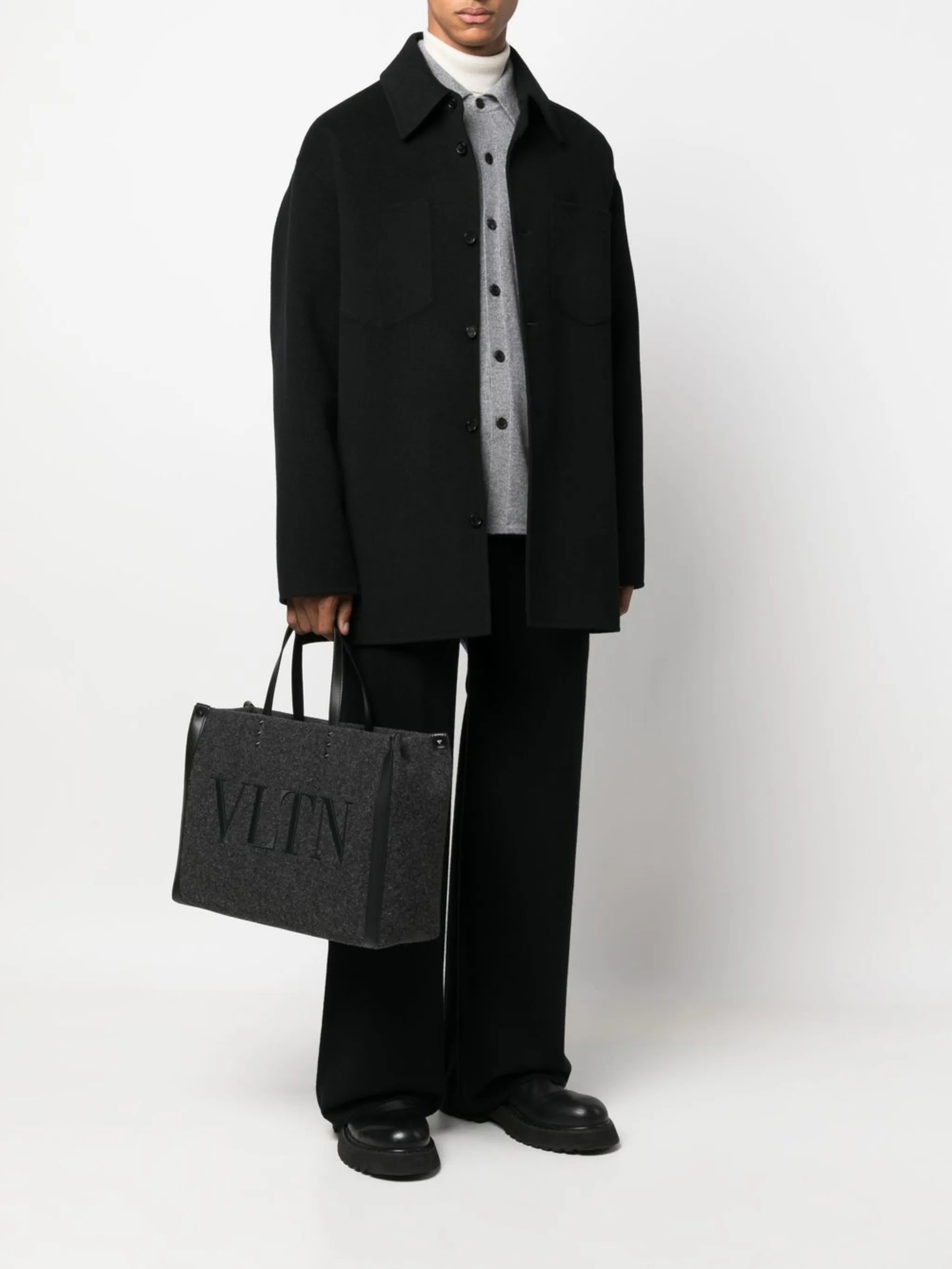 VLTN Shopper felt tote bag