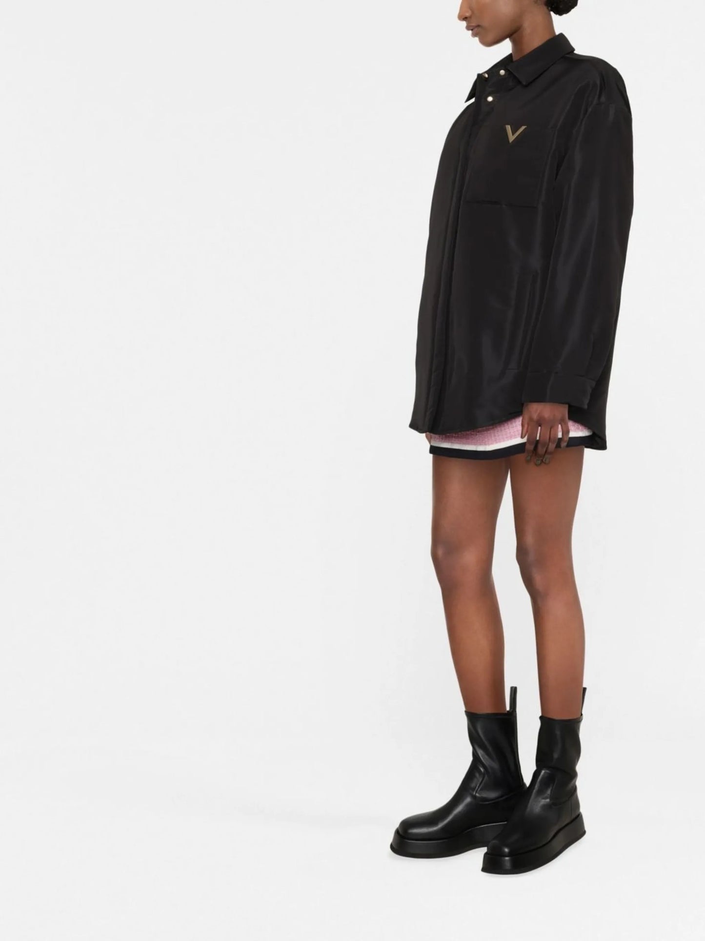 silk shirt-jacket
