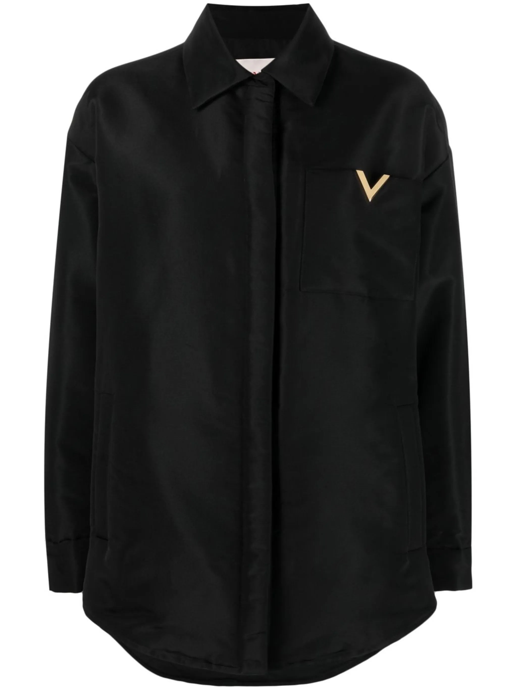 silk shirt-jacket