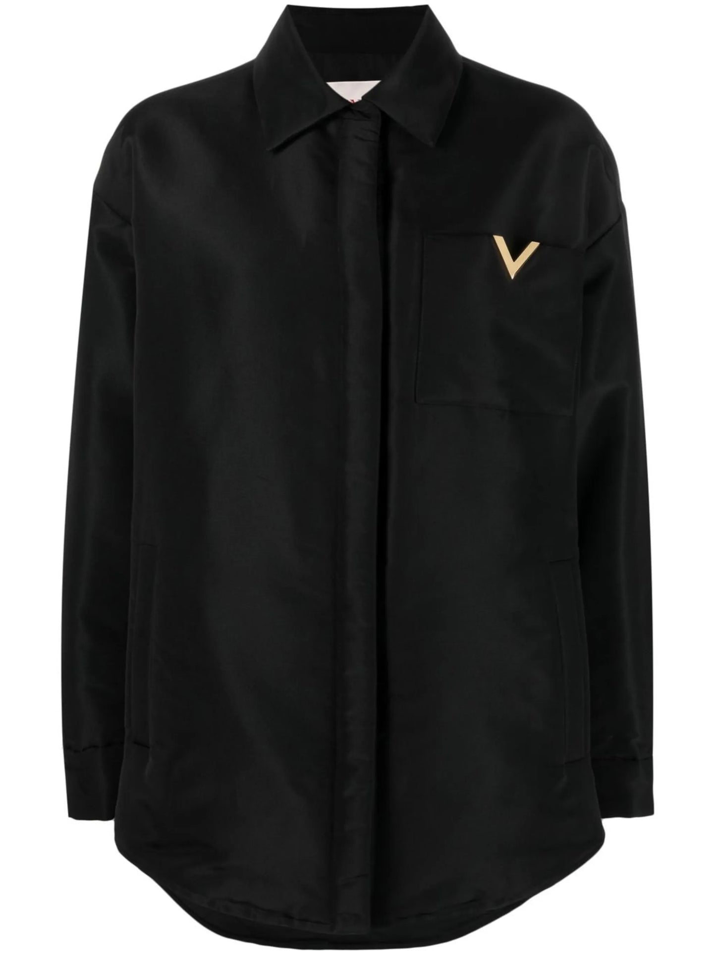 silk shirt-jacket