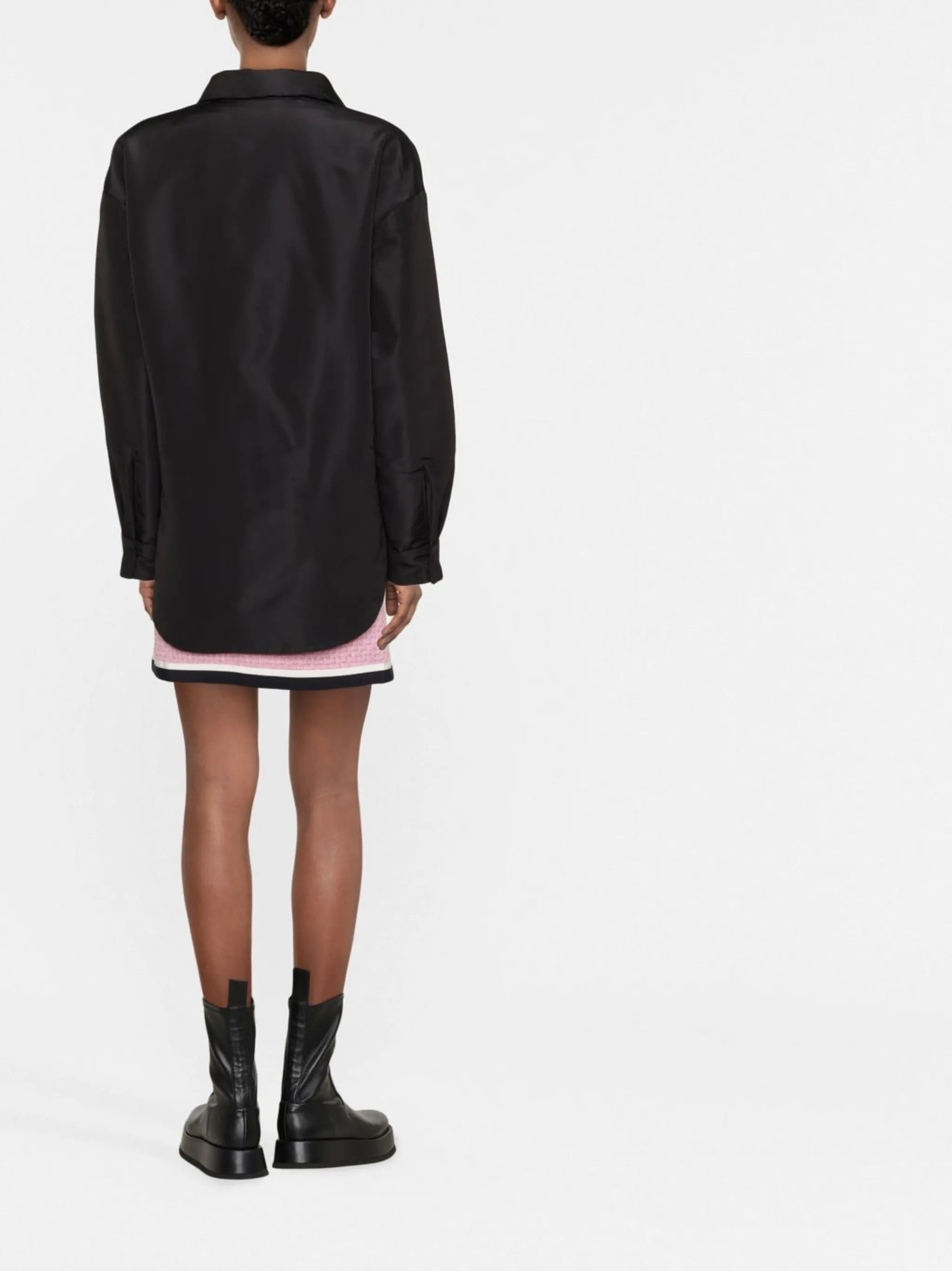 silk shirt-jacket
