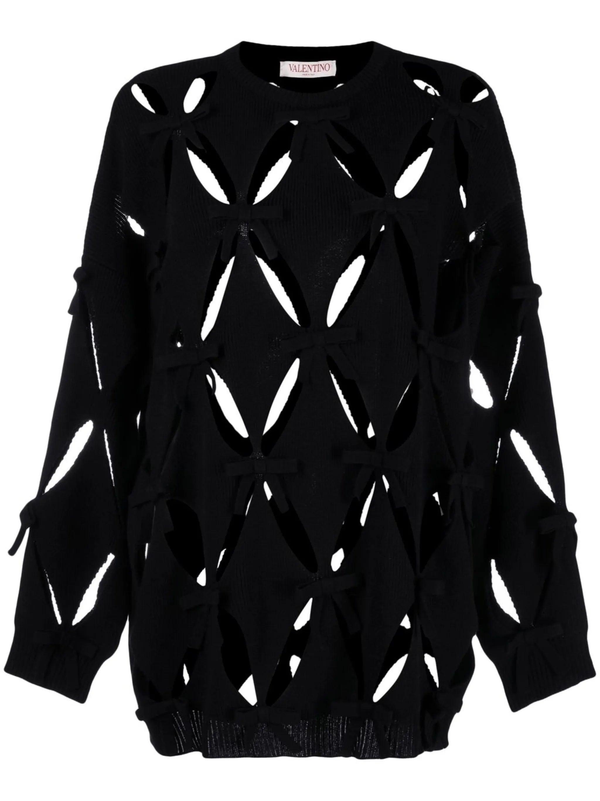 embroidered virgin-wool jumper