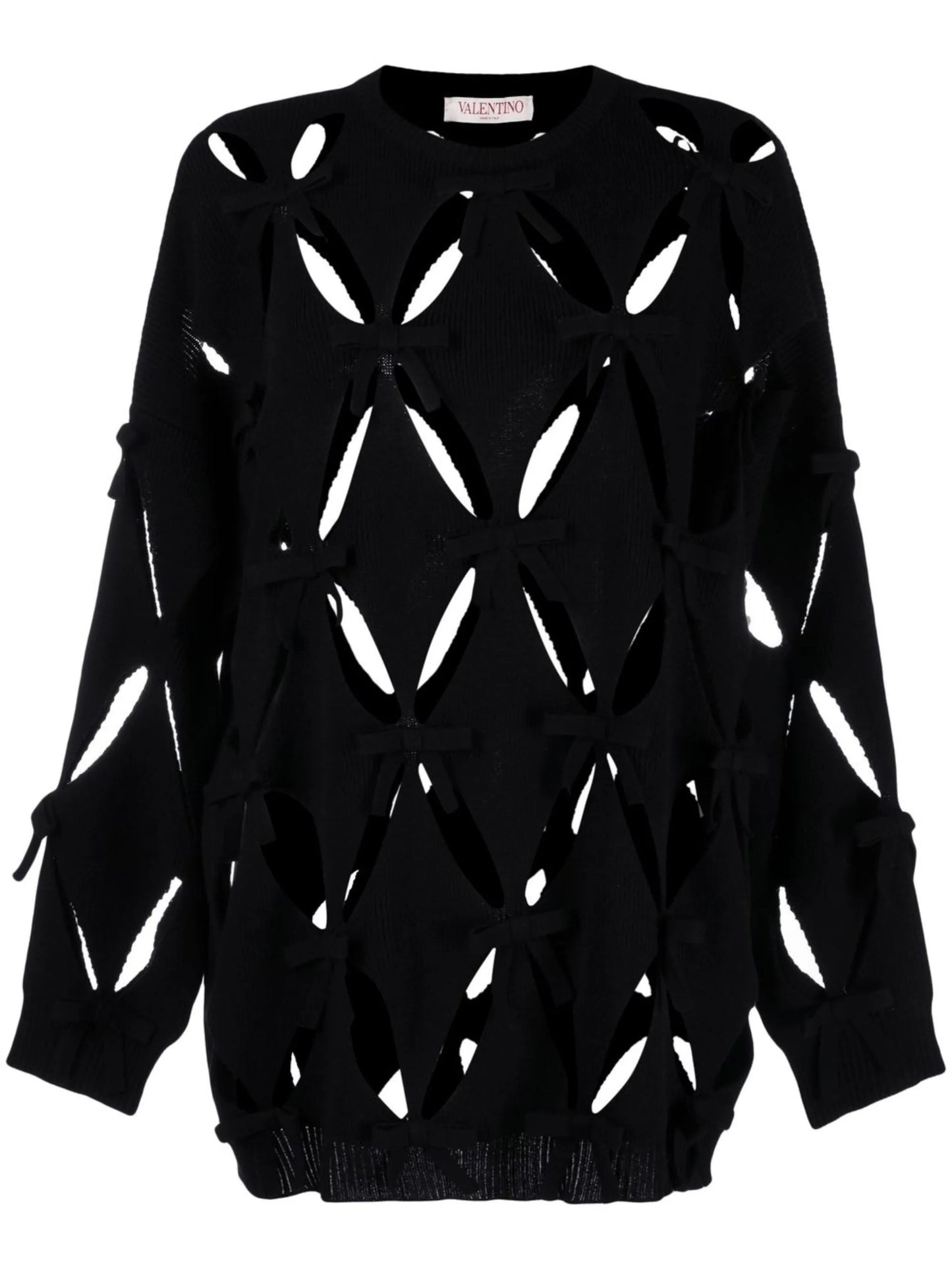 embroidered virgin-wool jumper