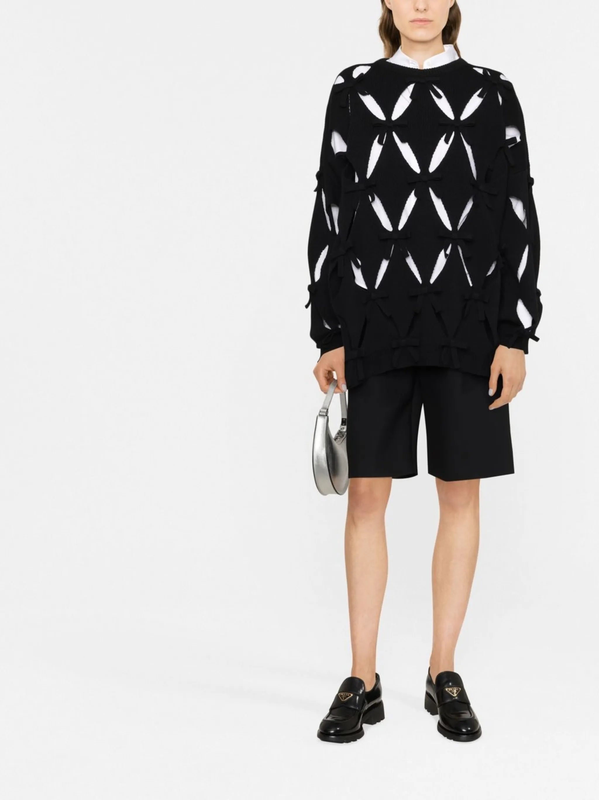 embroidered virgin-wool jumper
