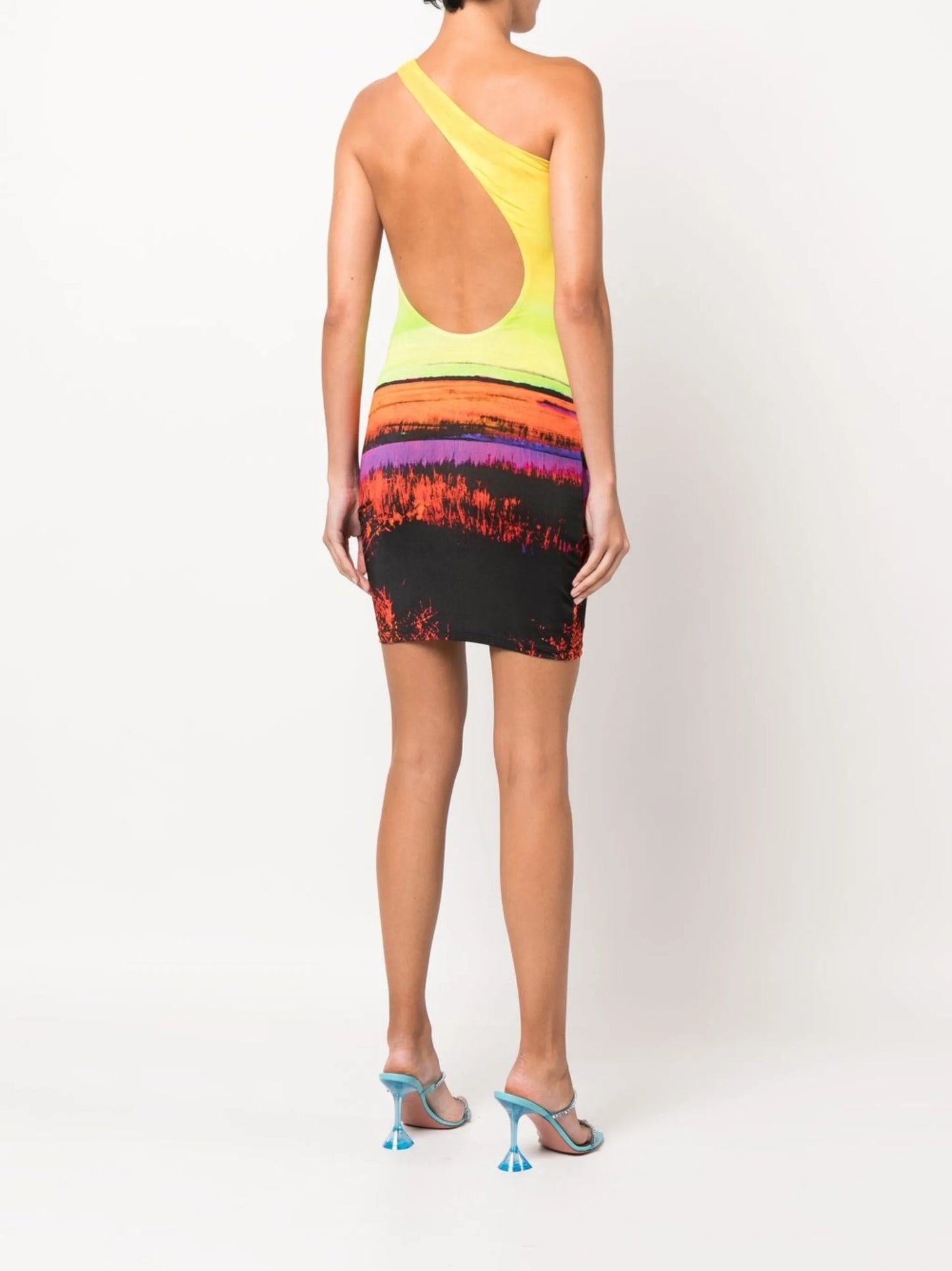 one-shoulder mini dress