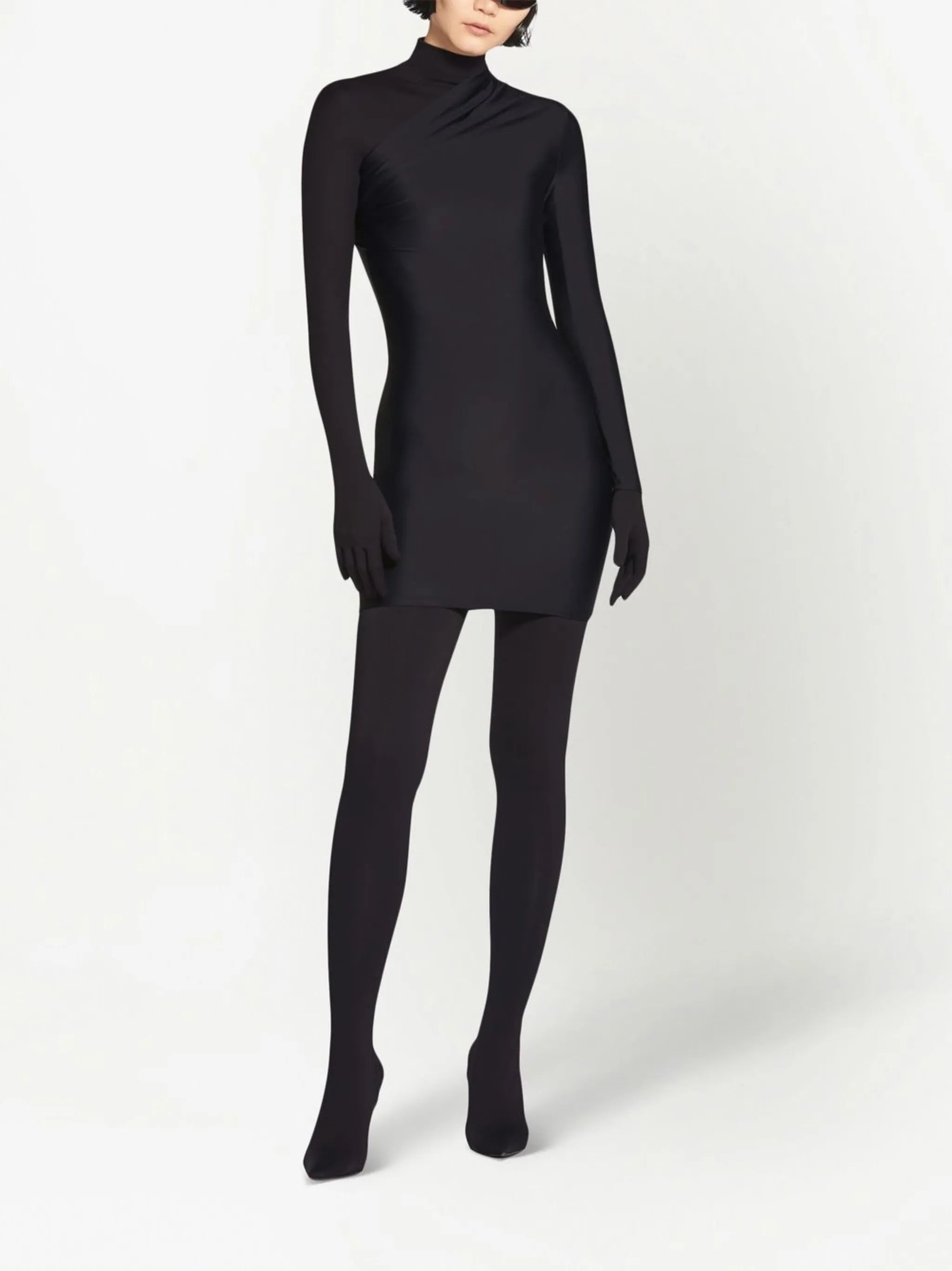 single sleeve mini dress