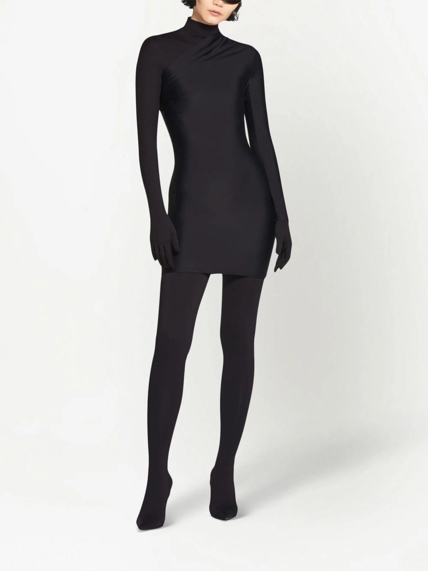 single sleeve mini dress