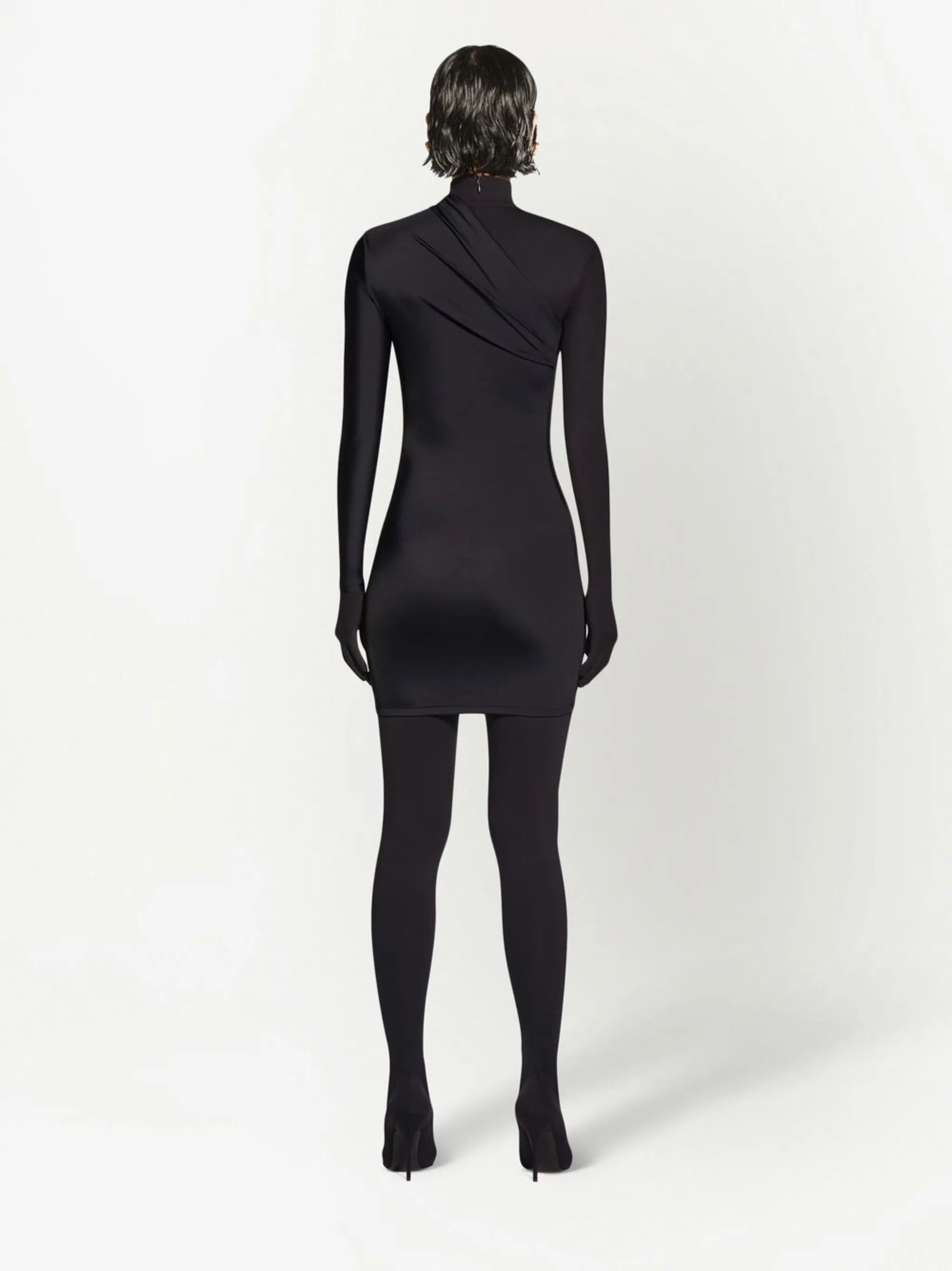 single sleeve mini dress