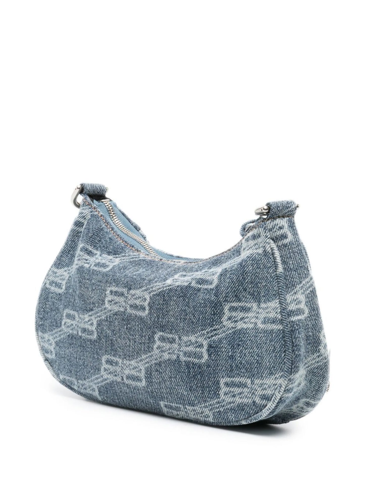 Le Cagole mini denim shoulder bag
