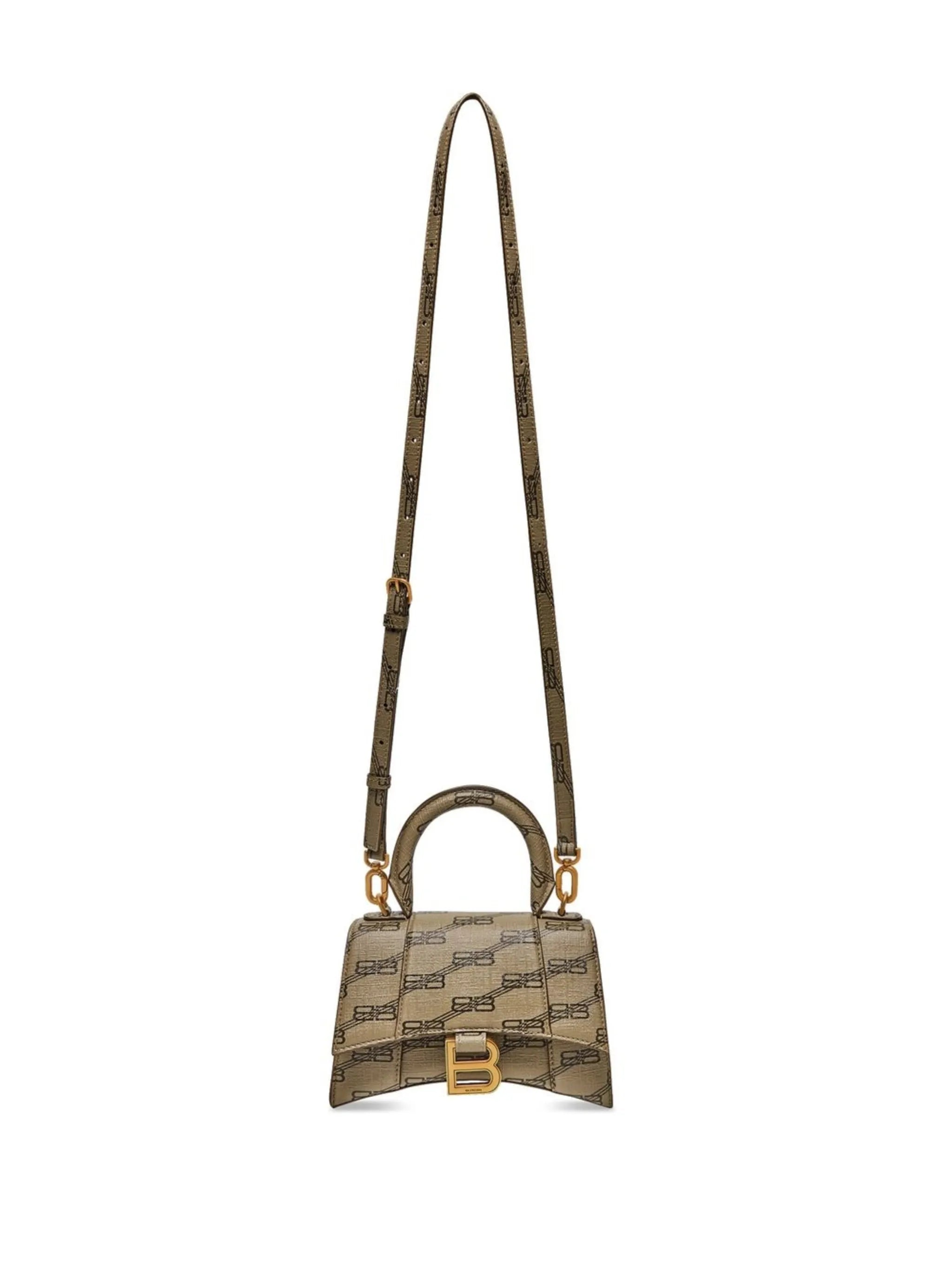 XS Hourglass monogram top-handle bag