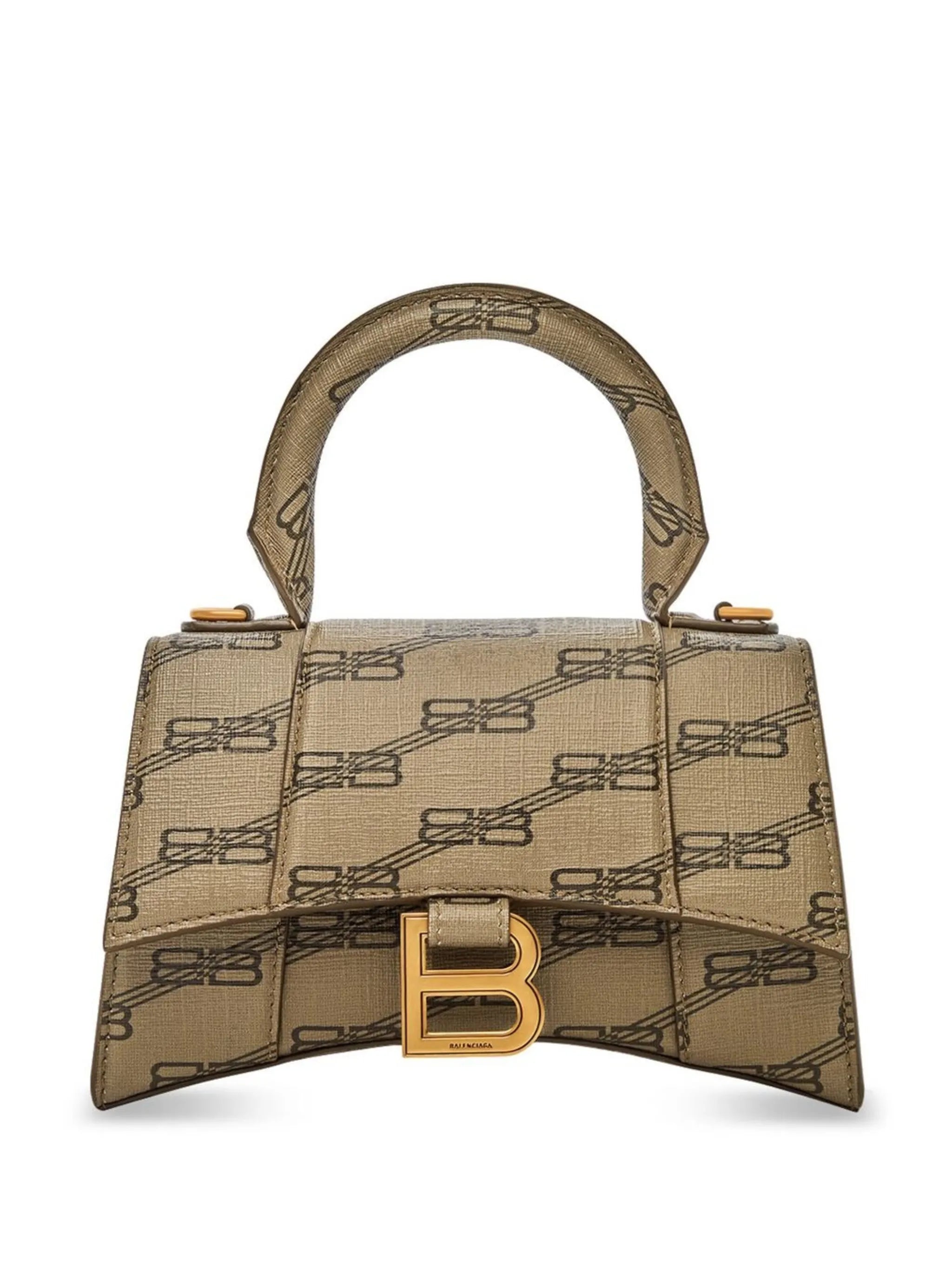 XS Hourglass monogram top-handle bag