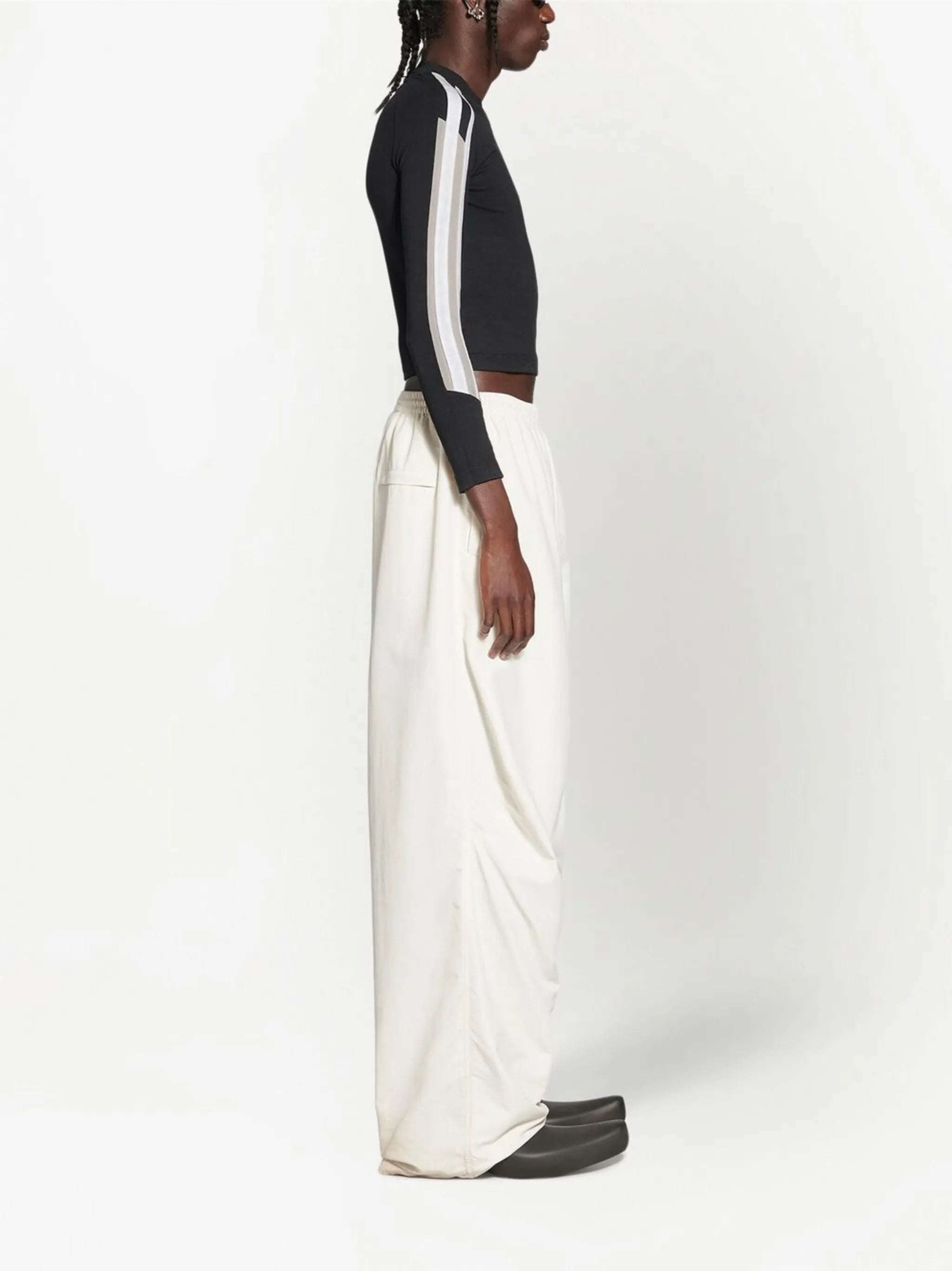 wide-leg track trousers